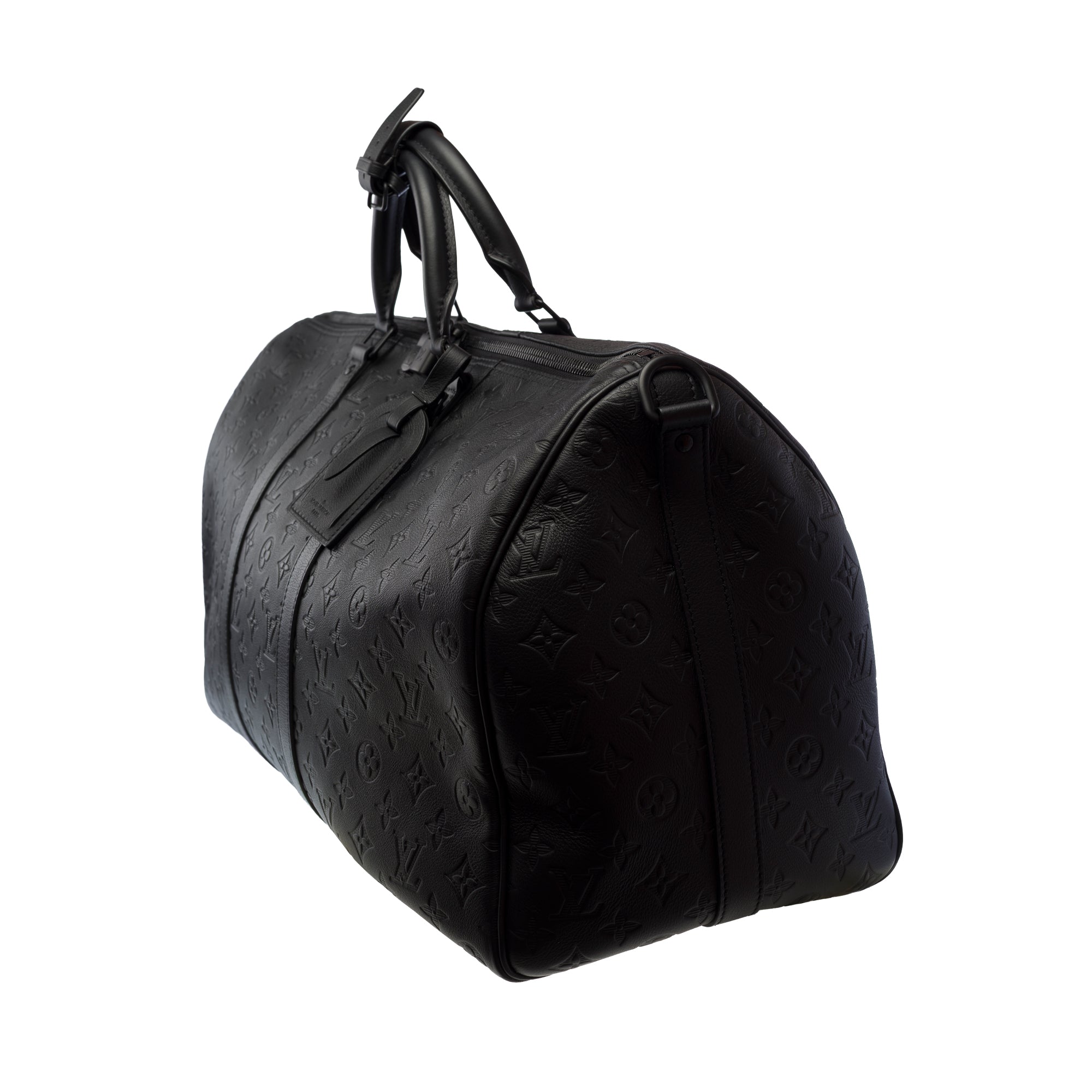 Sac LOUIS VUITTON Keepall en Cuir Noir - 103482