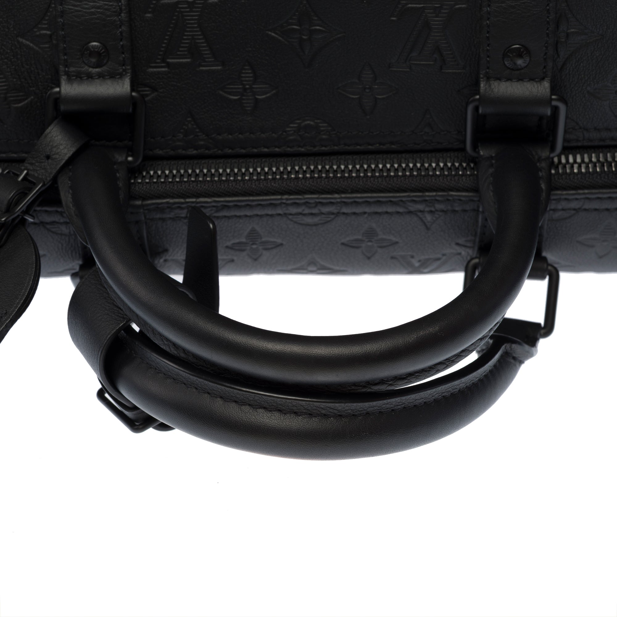 Sac LOUIS VUITTON Keepall en Cuir Noir - 103482