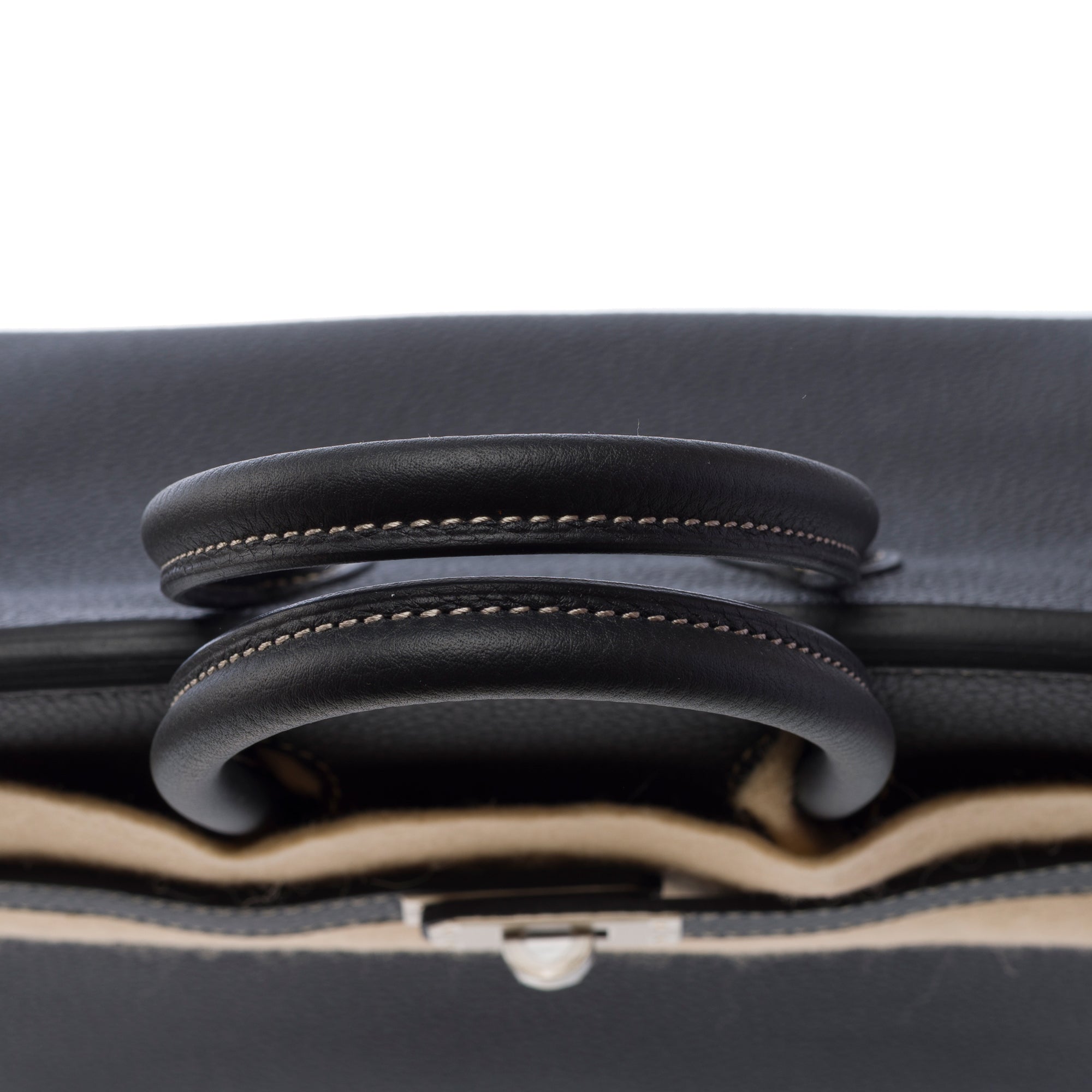 Sac HERMES Birkin 25 en Cuir Noir - 103470