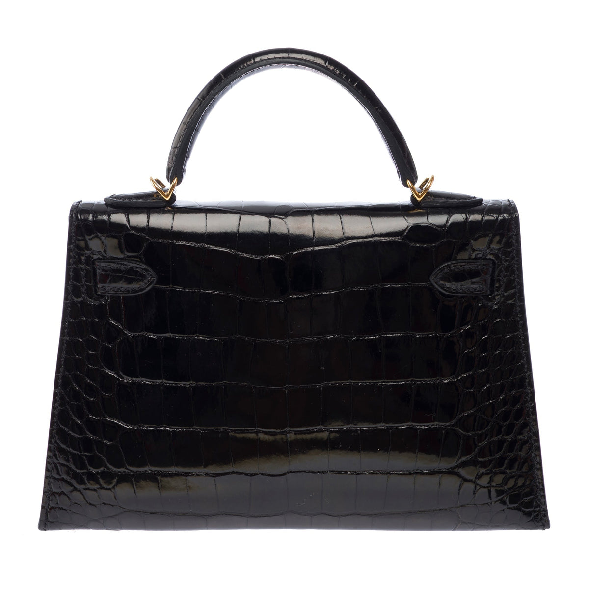 Sac HERMES Kelly Mini en Cuirs exotiques Noir - 103471