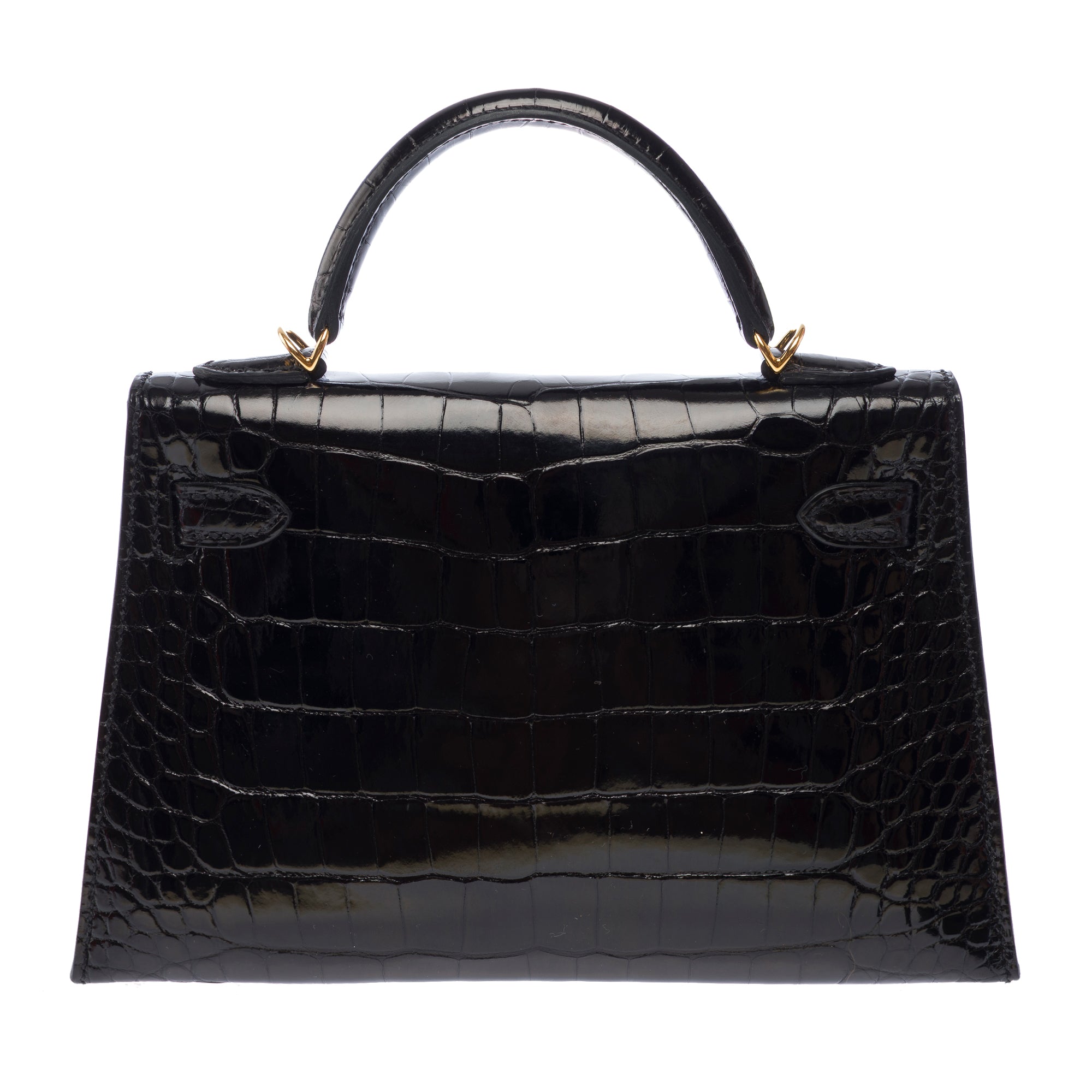 Sac HERMES Kelly Mini en Cuirs exotiques Noir - 103471
