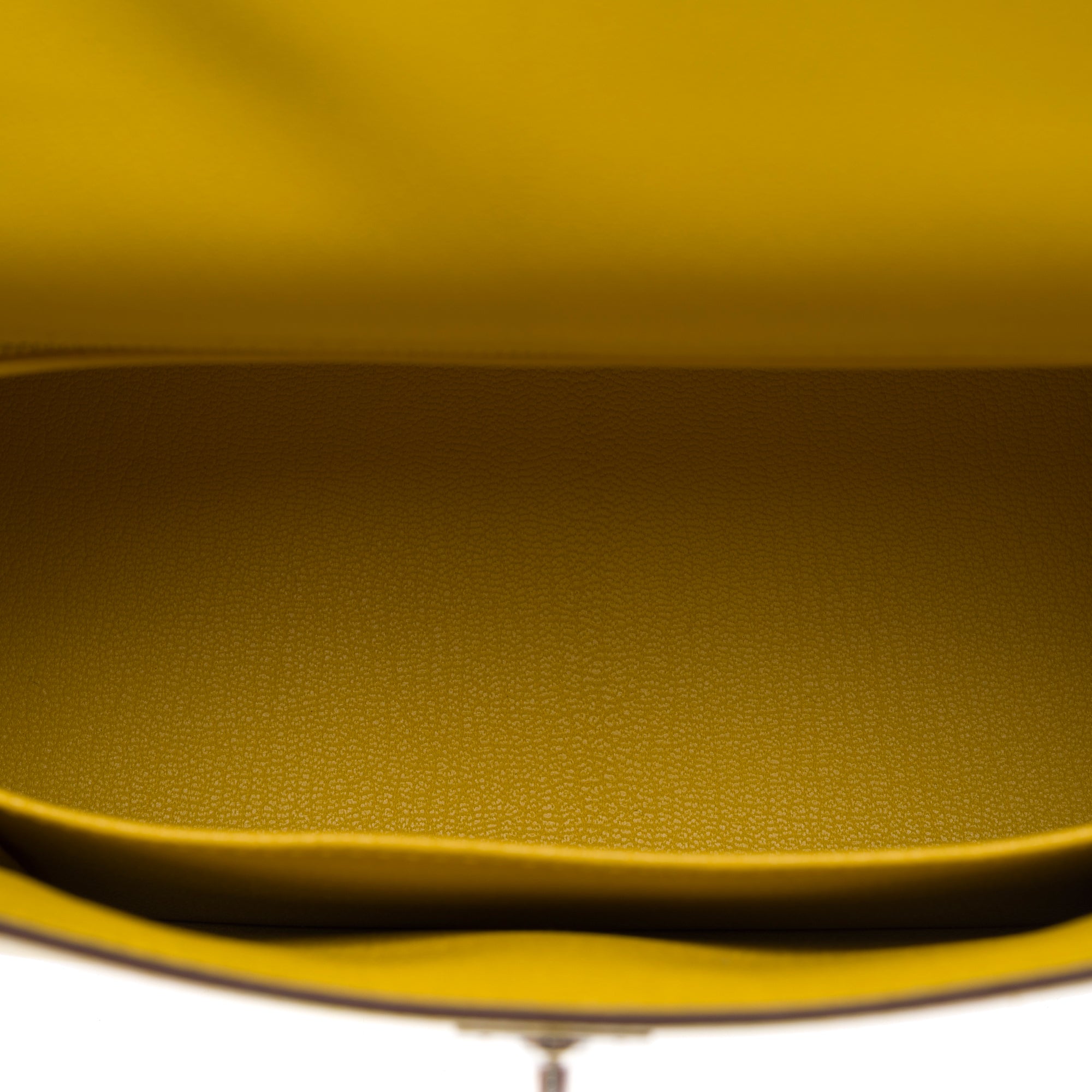 Sac HERMES Kelly 25 en Cuir Jaune - 103488