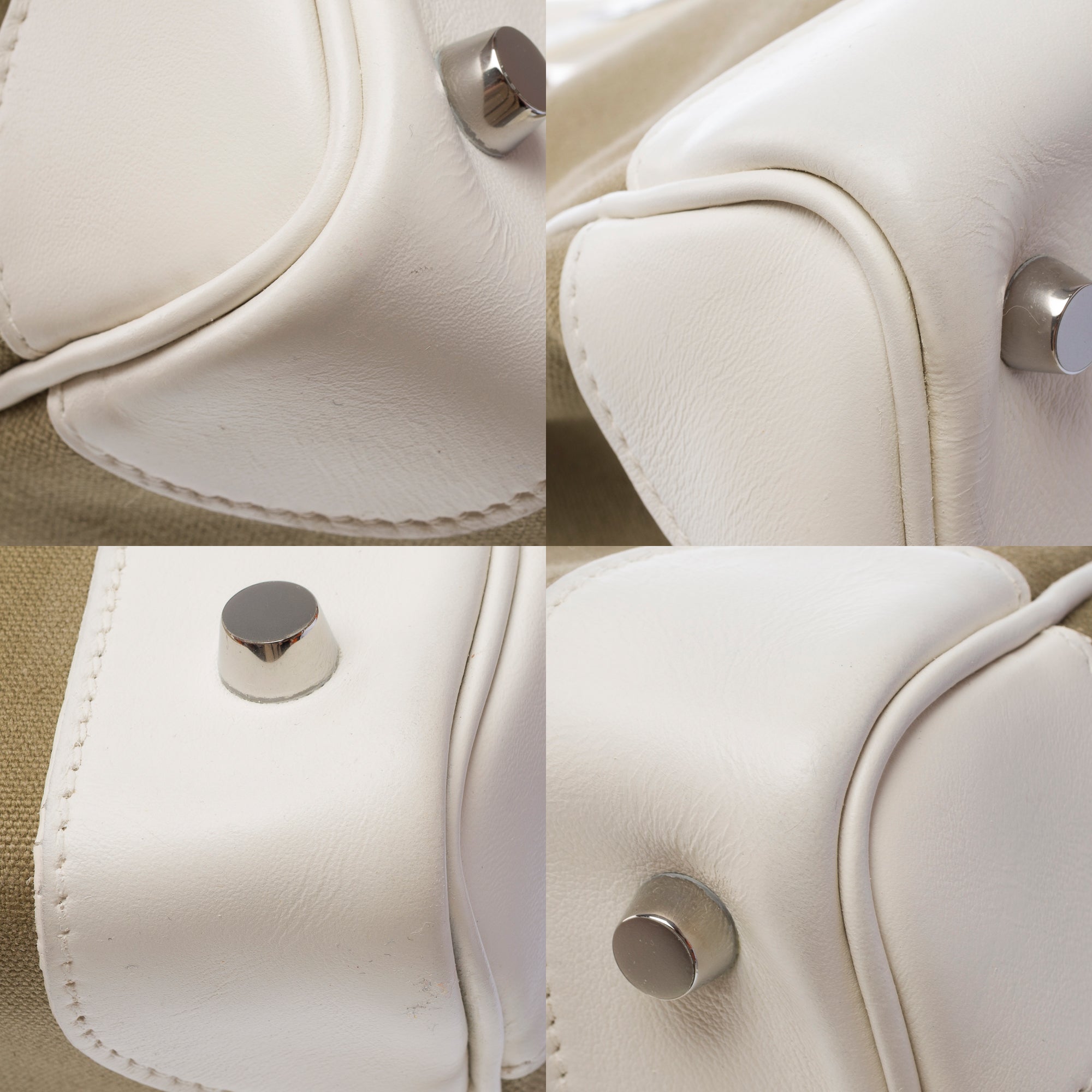 Sac HERMES Birkin 35 en Toile Vert - 103485