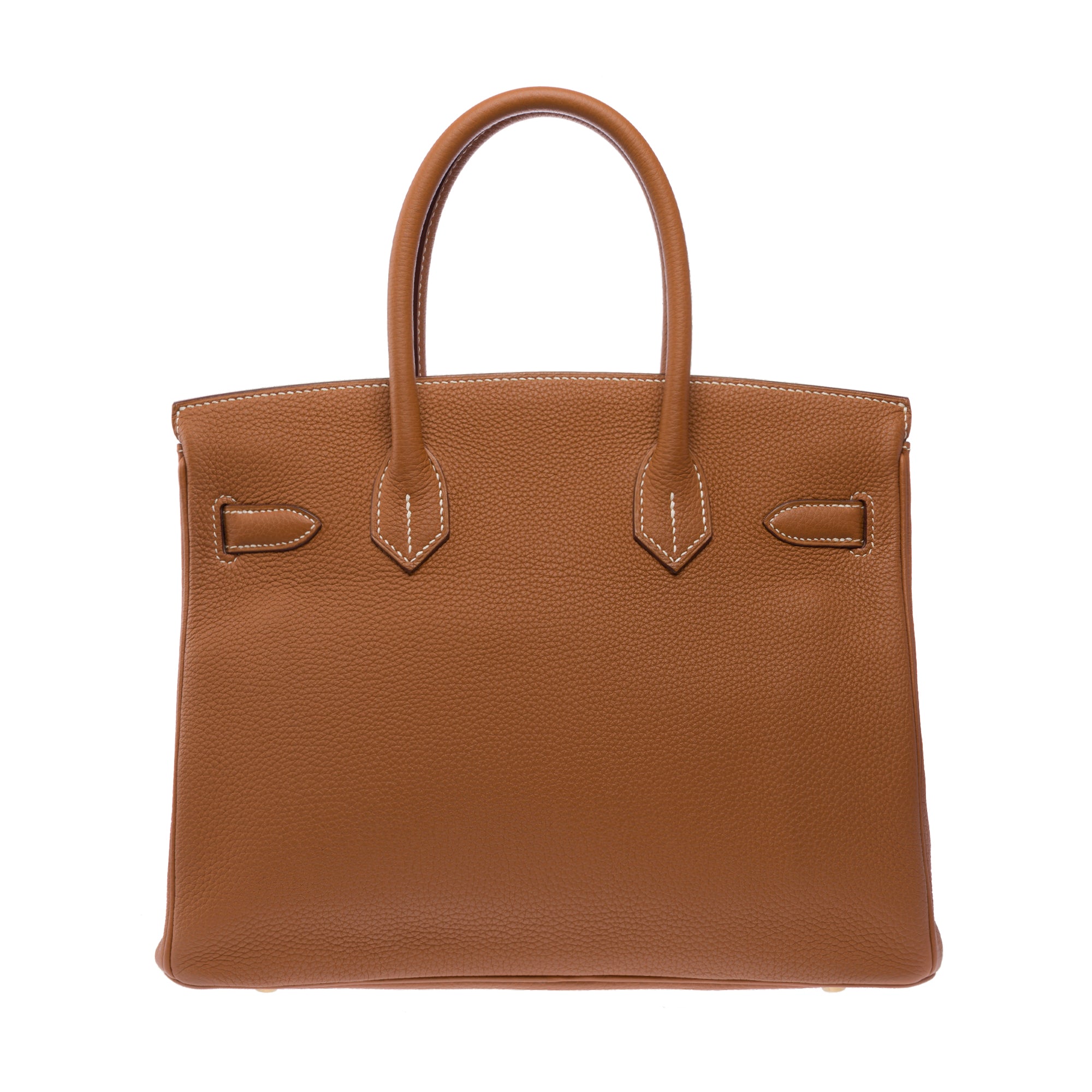 Sac HERMES Birkin 30 en Cuir Doré - 103490