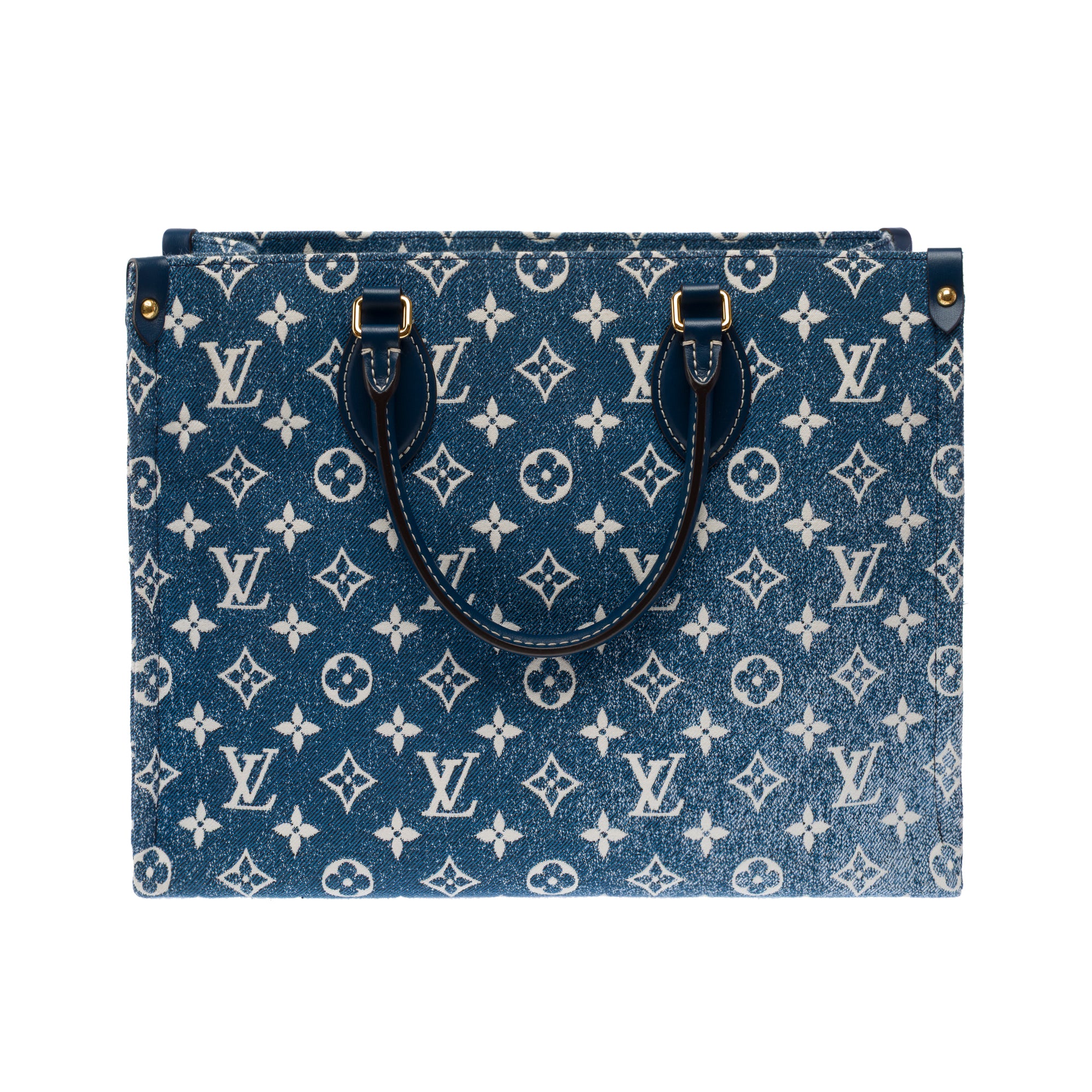 Sac LOUIS VUITTON Onthego en Denim Bleu - 103480