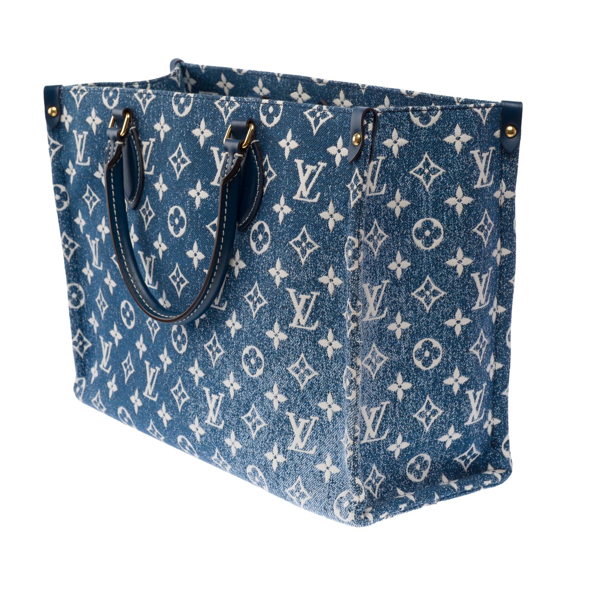 Sac LOUIS VUITTON Onthego en Denim Bleu - 103480