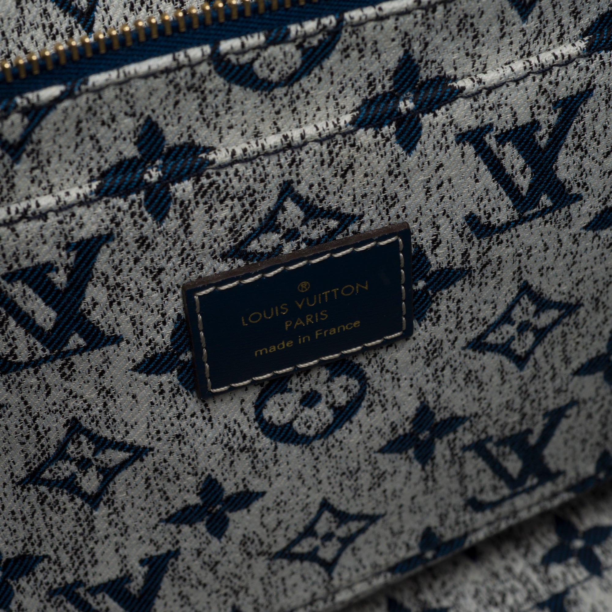 Sac LOUIS VUITTON Onthego en Denim Bleu - 103480