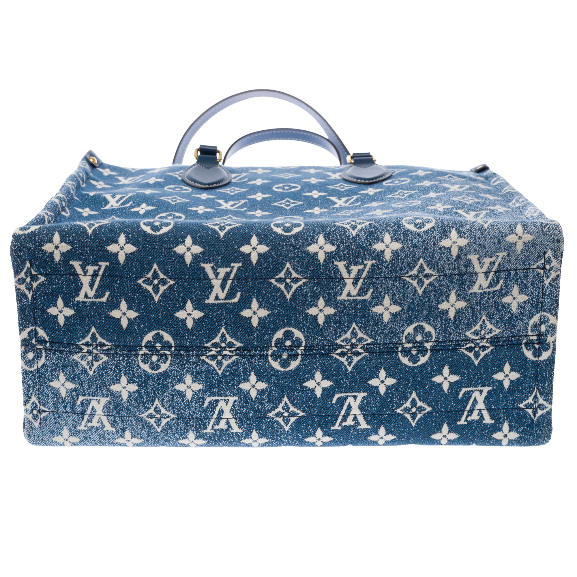 Sac LOUIS VUITTON Onthego en Denim Bleu - 103480