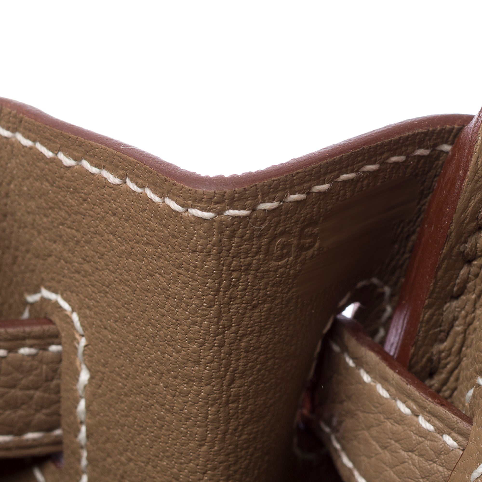 Sac HERMES Birkin 25 en Cuir Étoupe - 103489