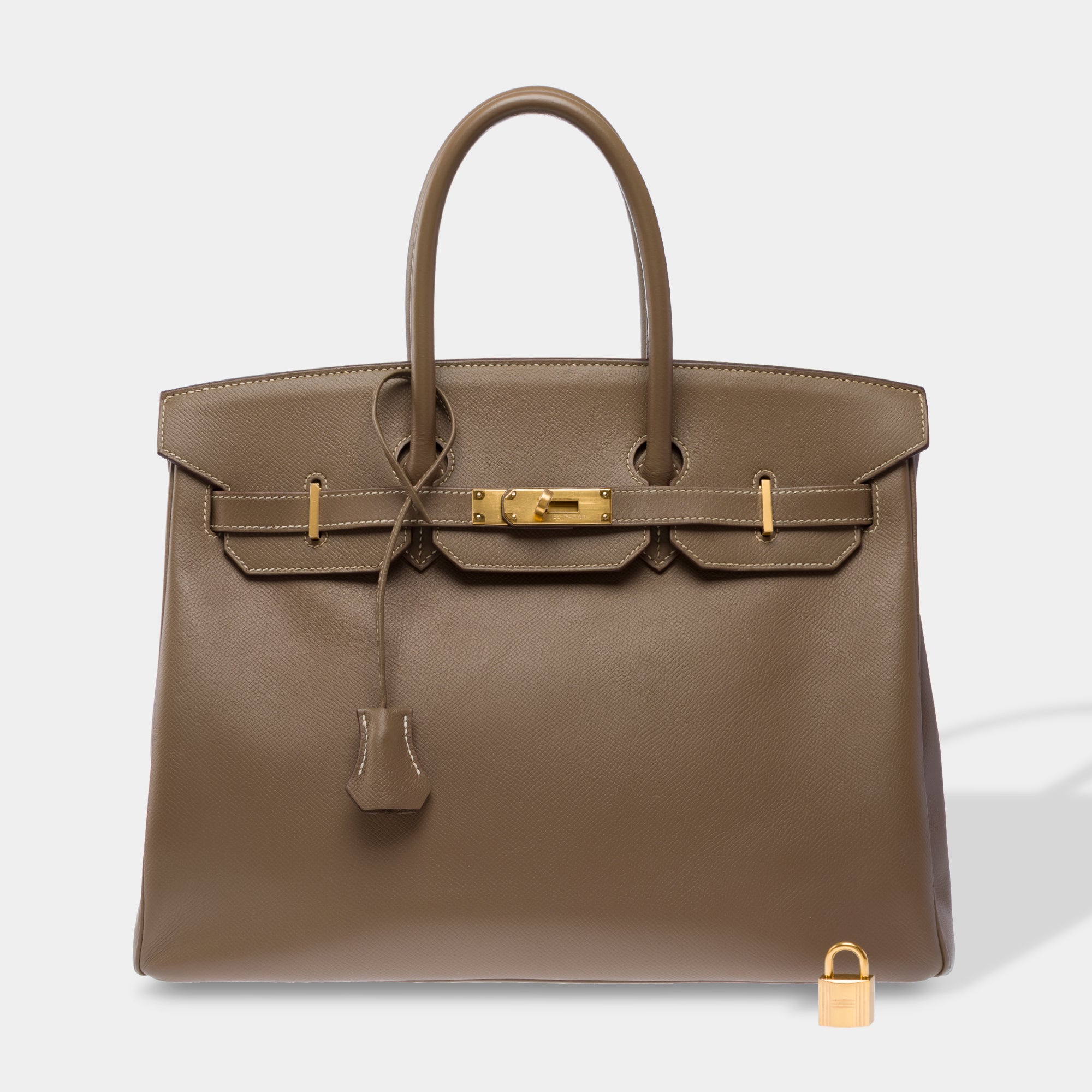 Sac HERMES Birkin 35 en Cuir Étoupe - 103484