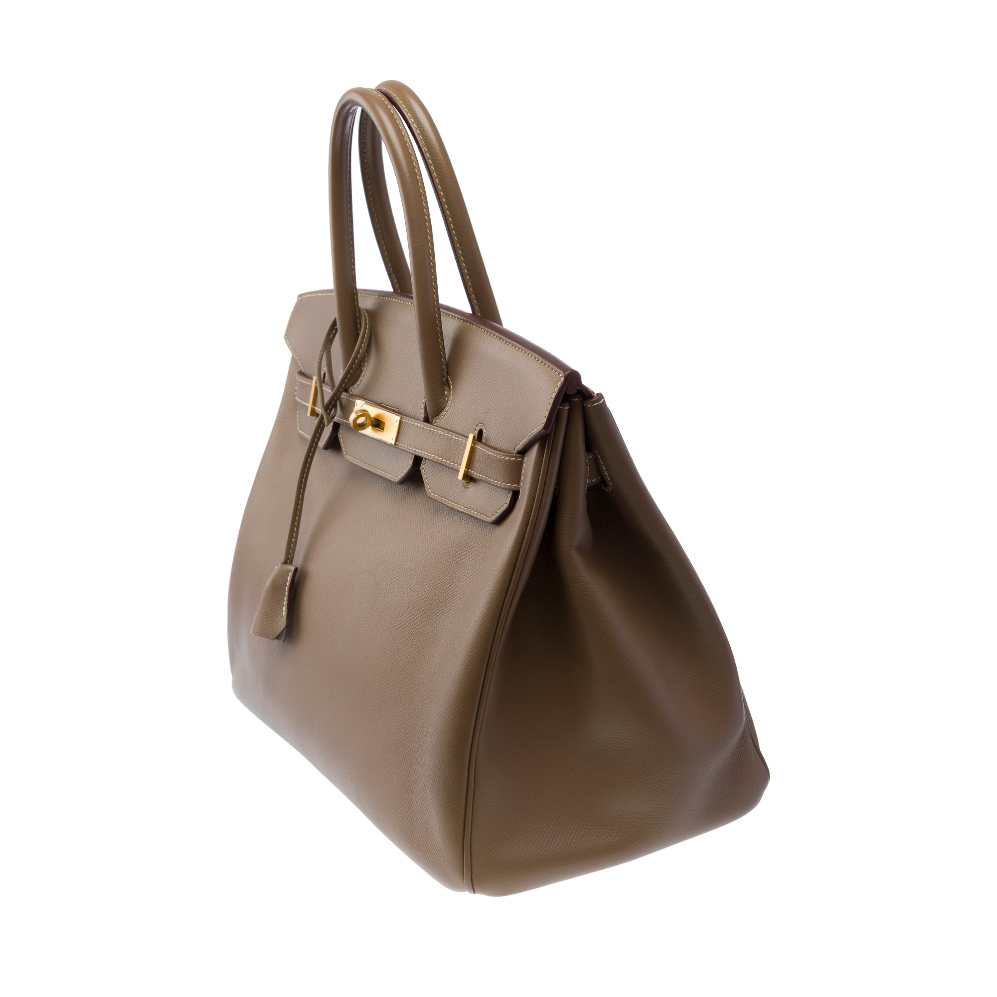 Sac HERMES Birkin 35 en Cuir Étoupe - 103484