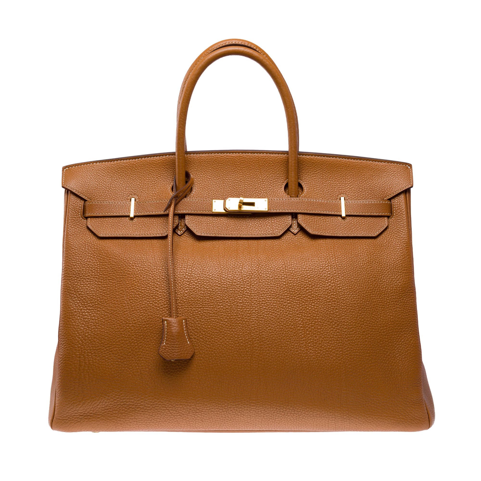 Sac HERMES Birkin 40 en Cuir Doré - 103387
