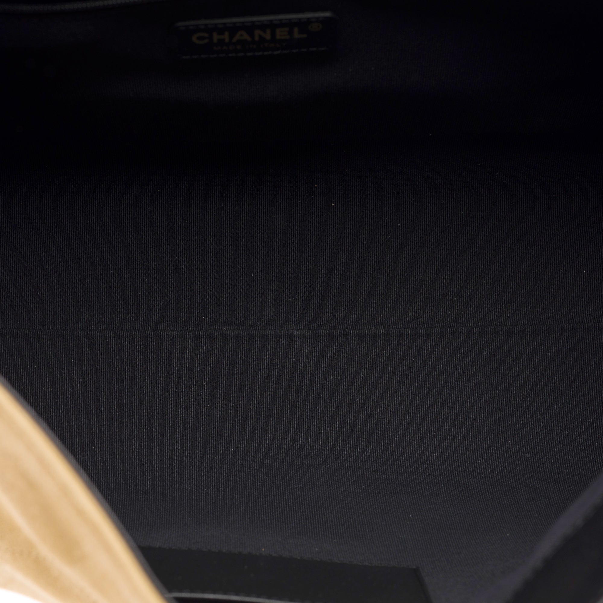 Sac CHANEL en Suède Beige - 103487