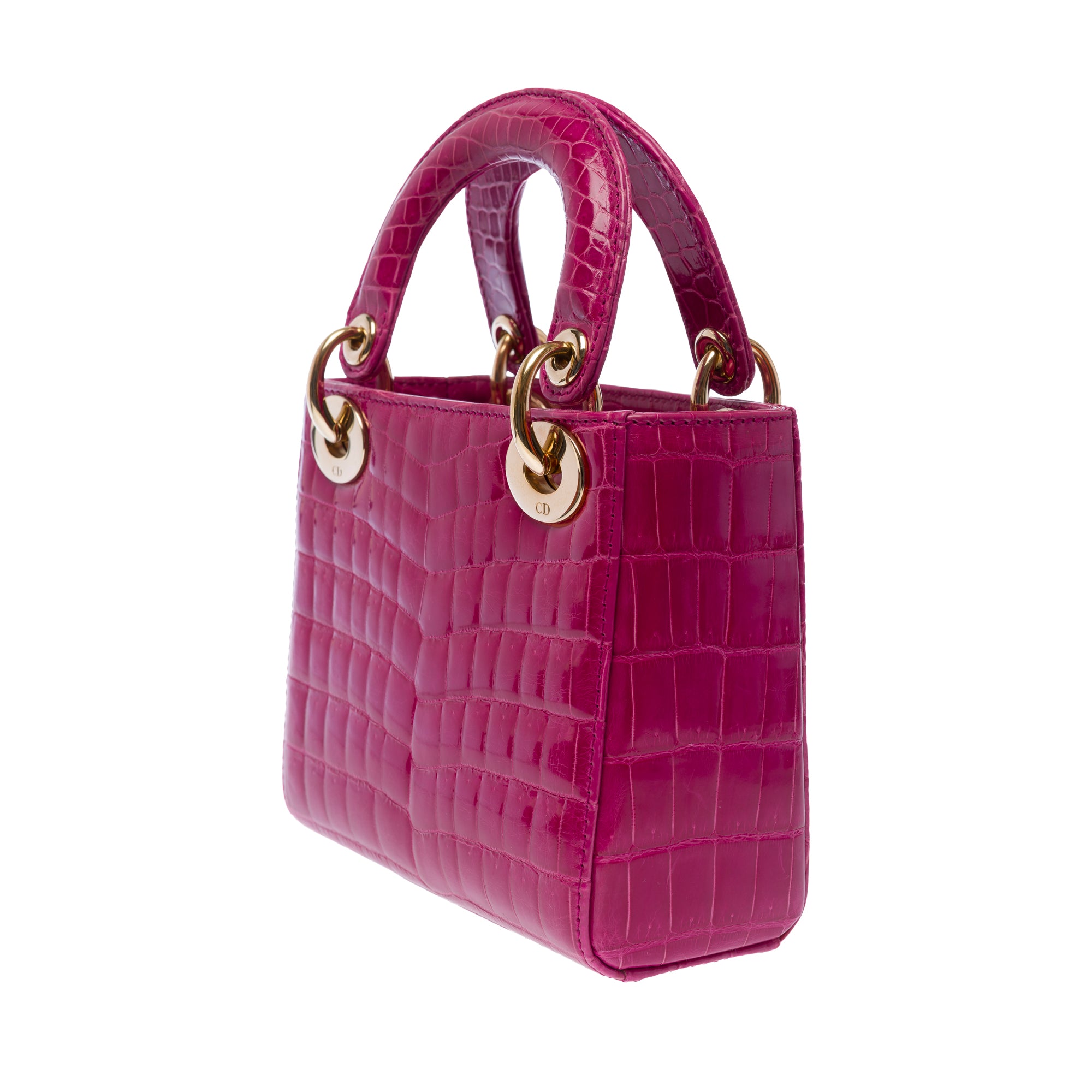 Sac DIOR Lady Dior en Crocodile Rose - 103491