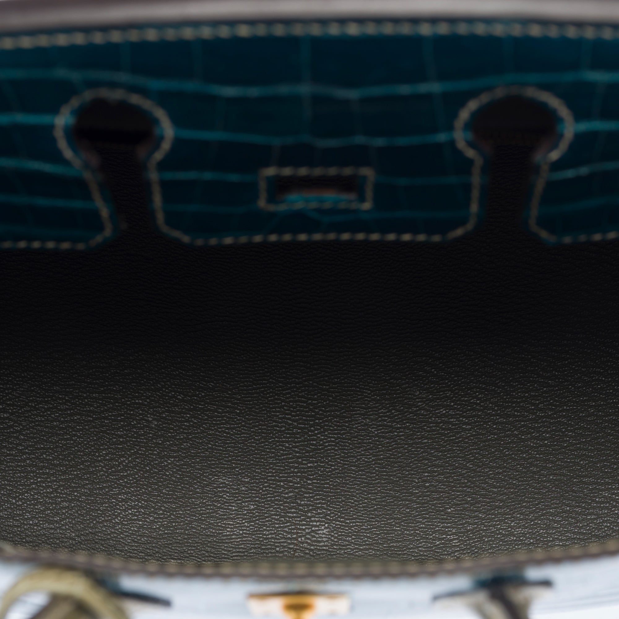 Sac HERMES Birkin 25 en Cuirs exotiques Gris - 102990