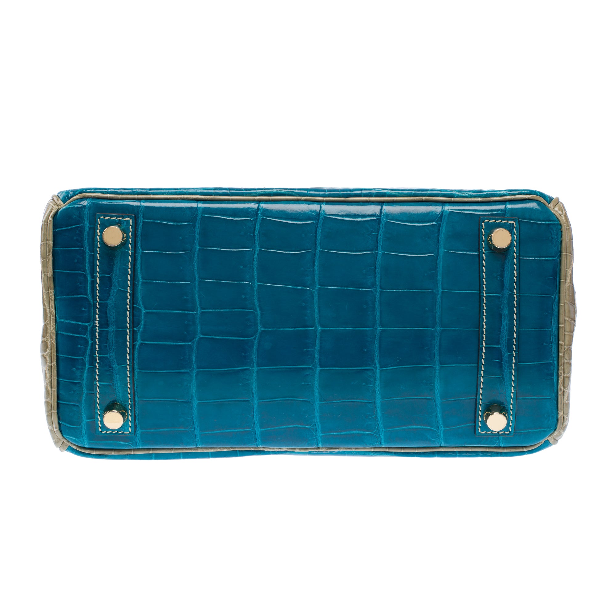 Sac HERMES Birkin 25 en Cuirs exotiques Gris - 102990