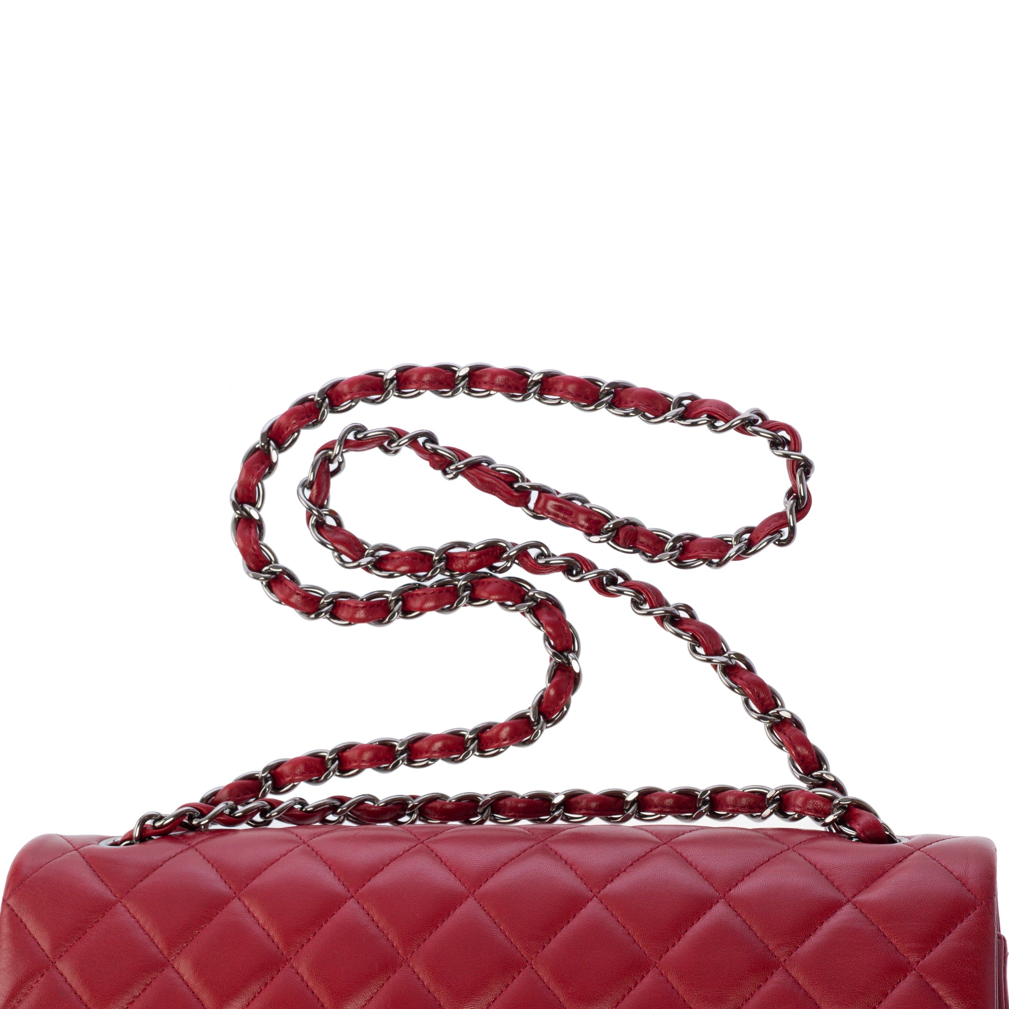 Sac CHANEL Timeless/Classique en Cuir Rouge - 103495