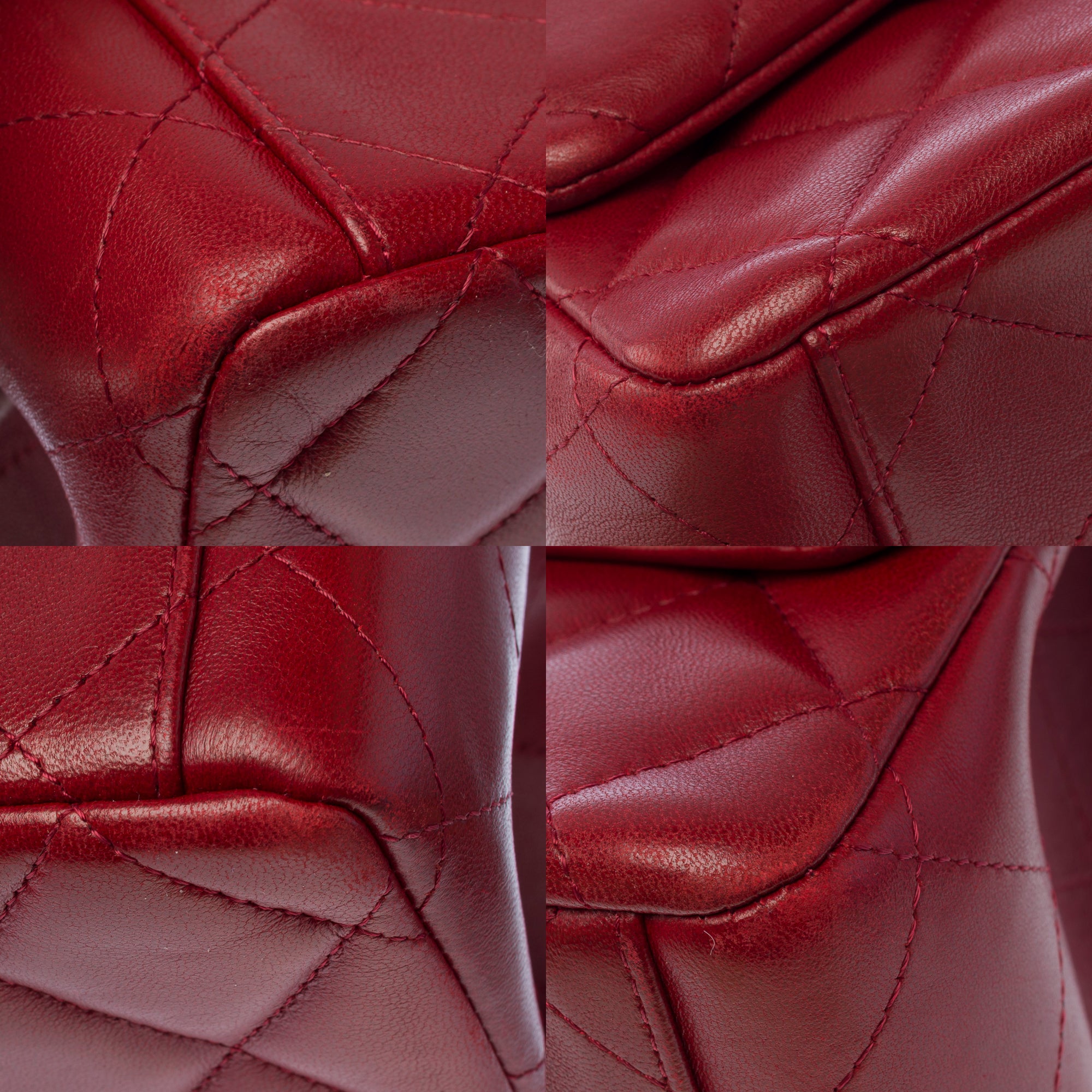 Sac CHANEL Timeless/Classique en Cuir Rouge - 103495