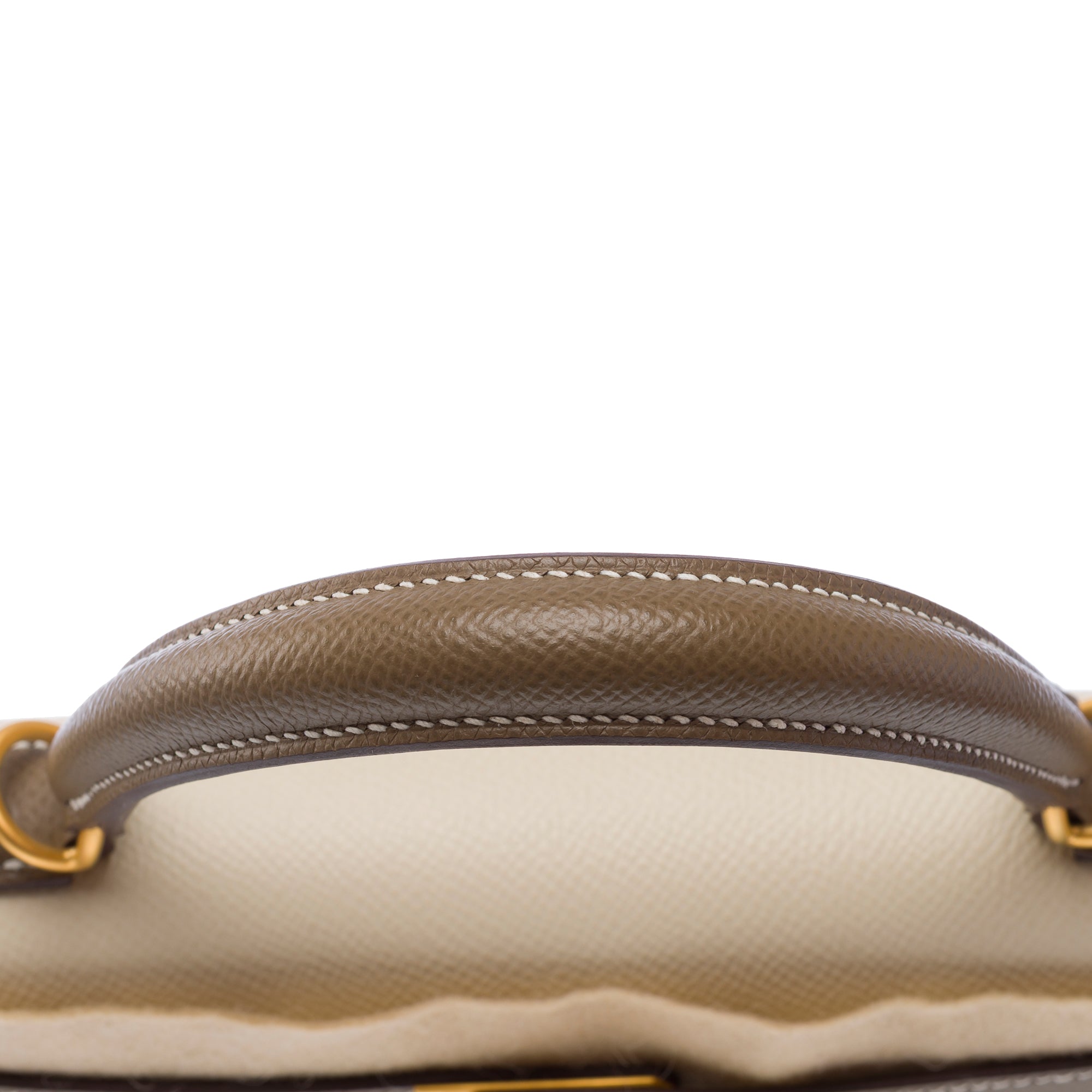 Sac HERMES Kelly 25 en Cuir Blanc - 103494