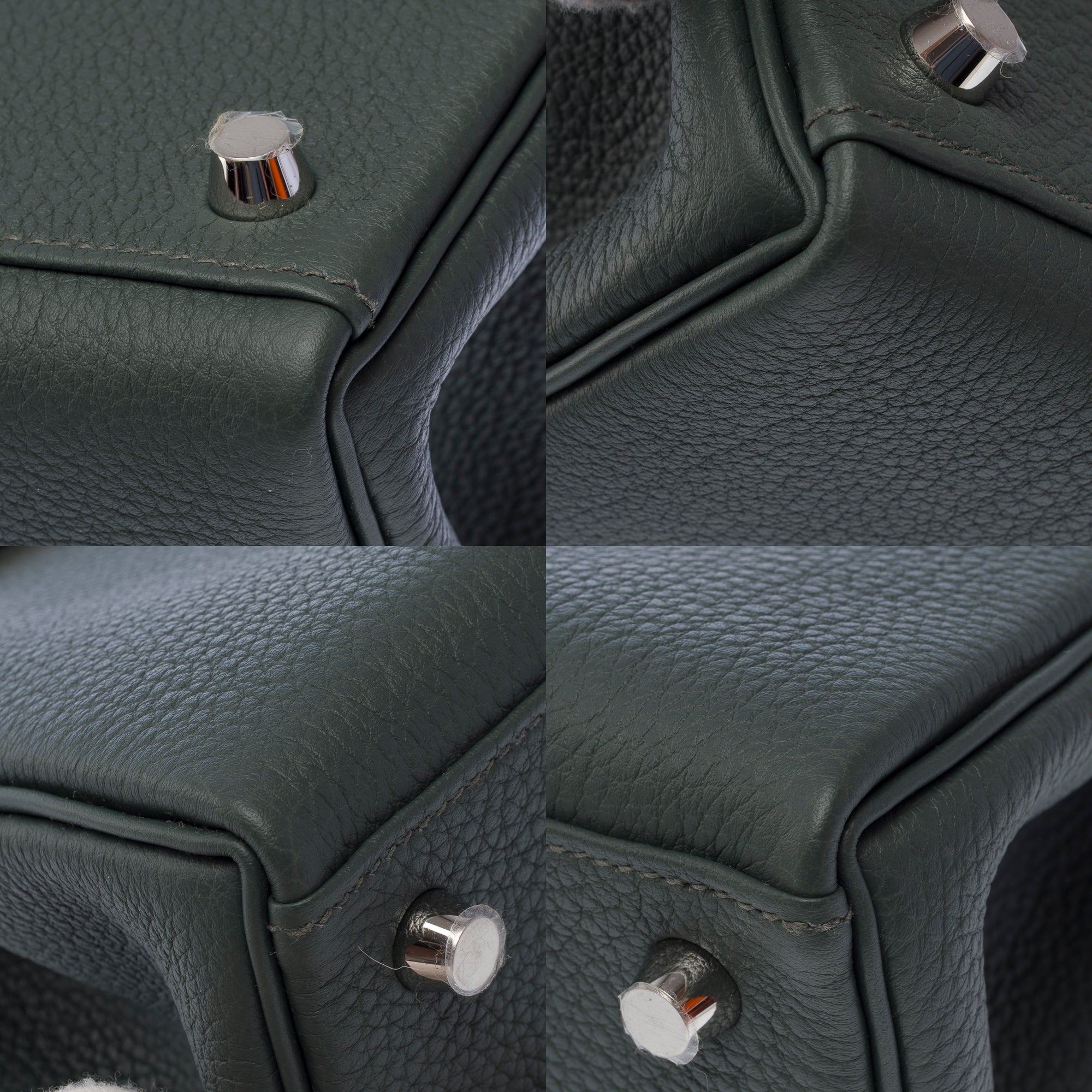 Sac HERMES Kelly 25 en Cuir Vert - 103493