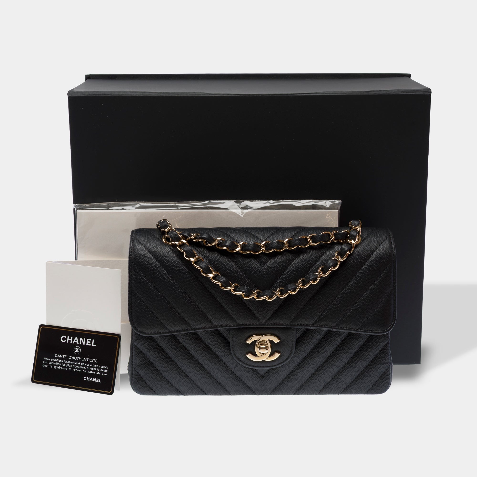 Sac CHANEL Timeless/Classique en Cuir Noir - 103492