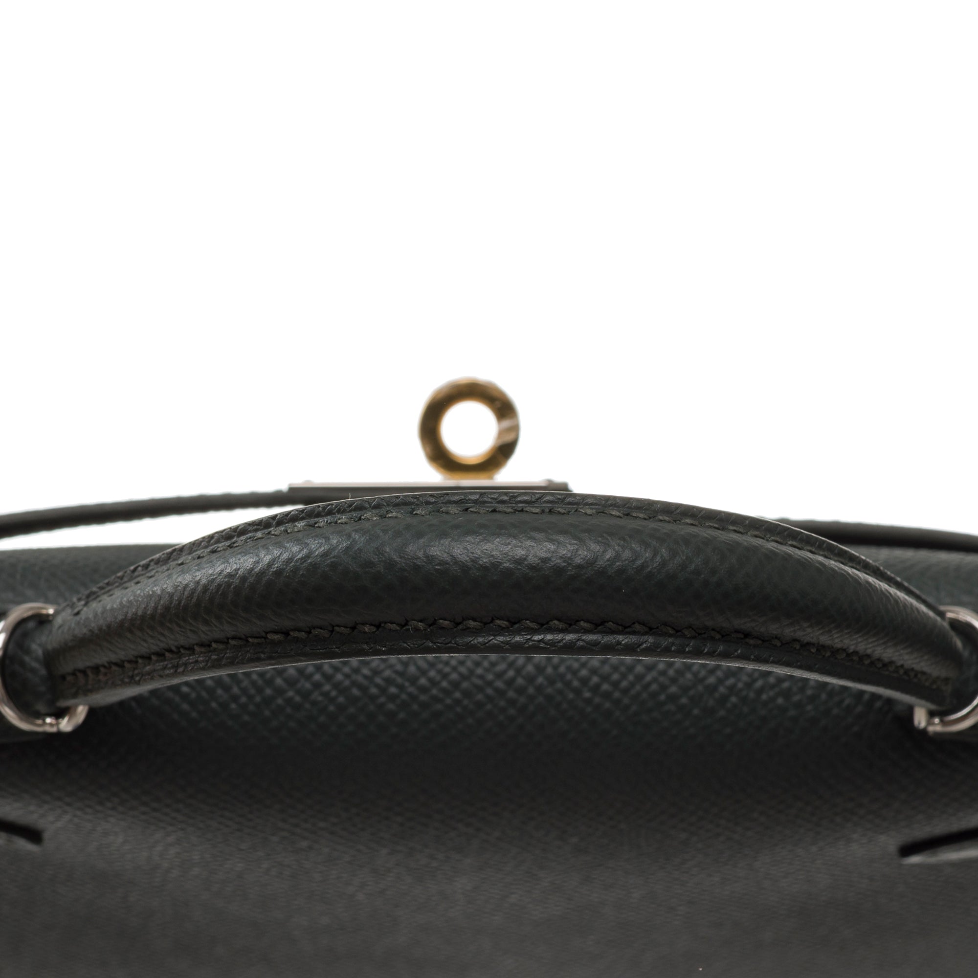 Sac HERMES Kelly Mini en Cuir Vert - 103497