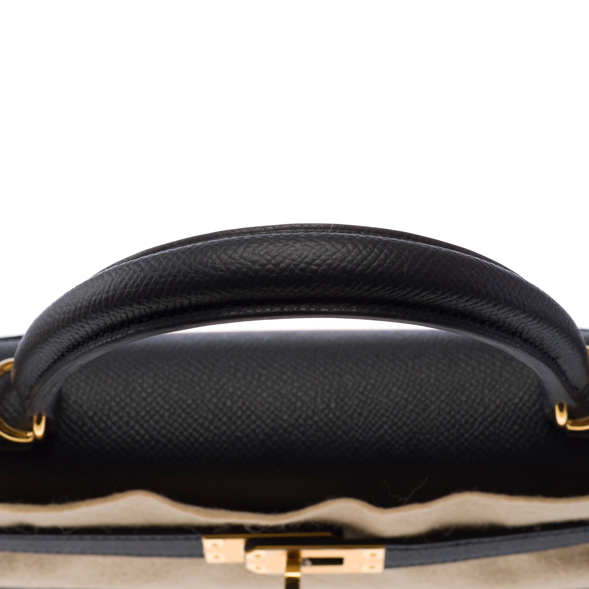 Sac HERMES Kelly 25 en Cuir Noir - 103510