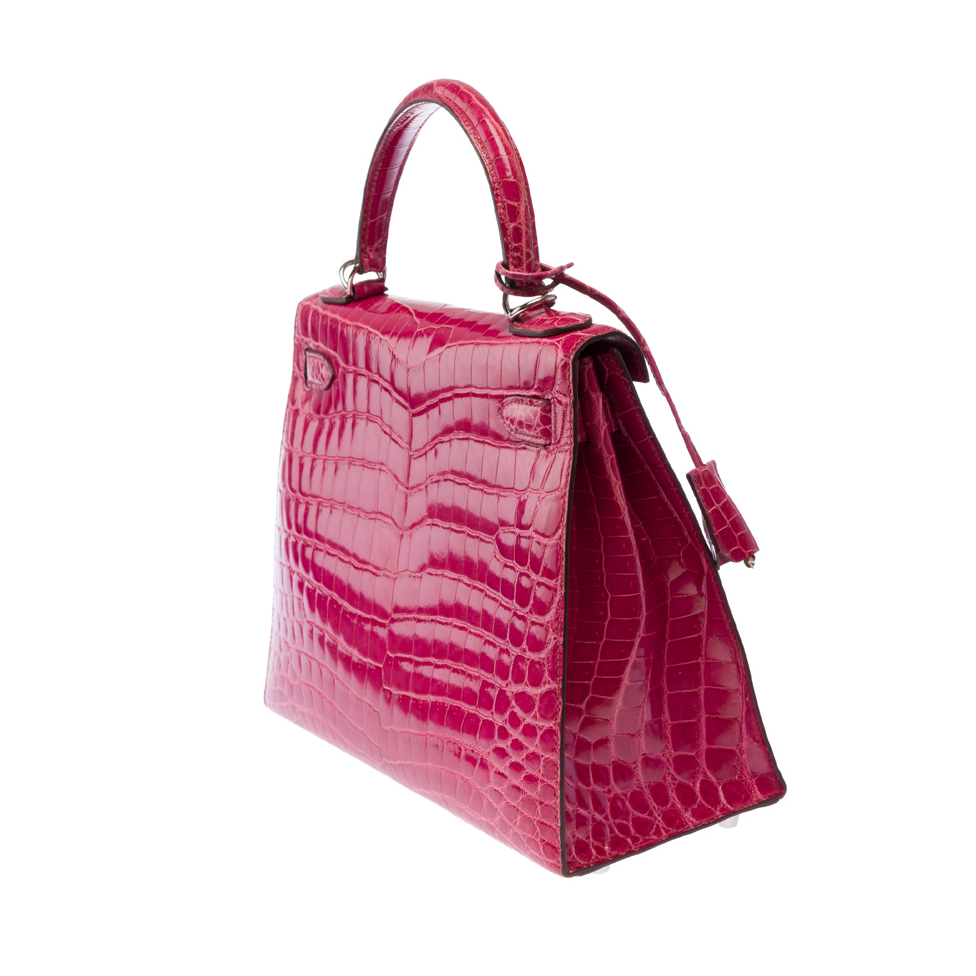 Sac HERMES Kelly 28 en Cuirs exotiques Rose - 103511