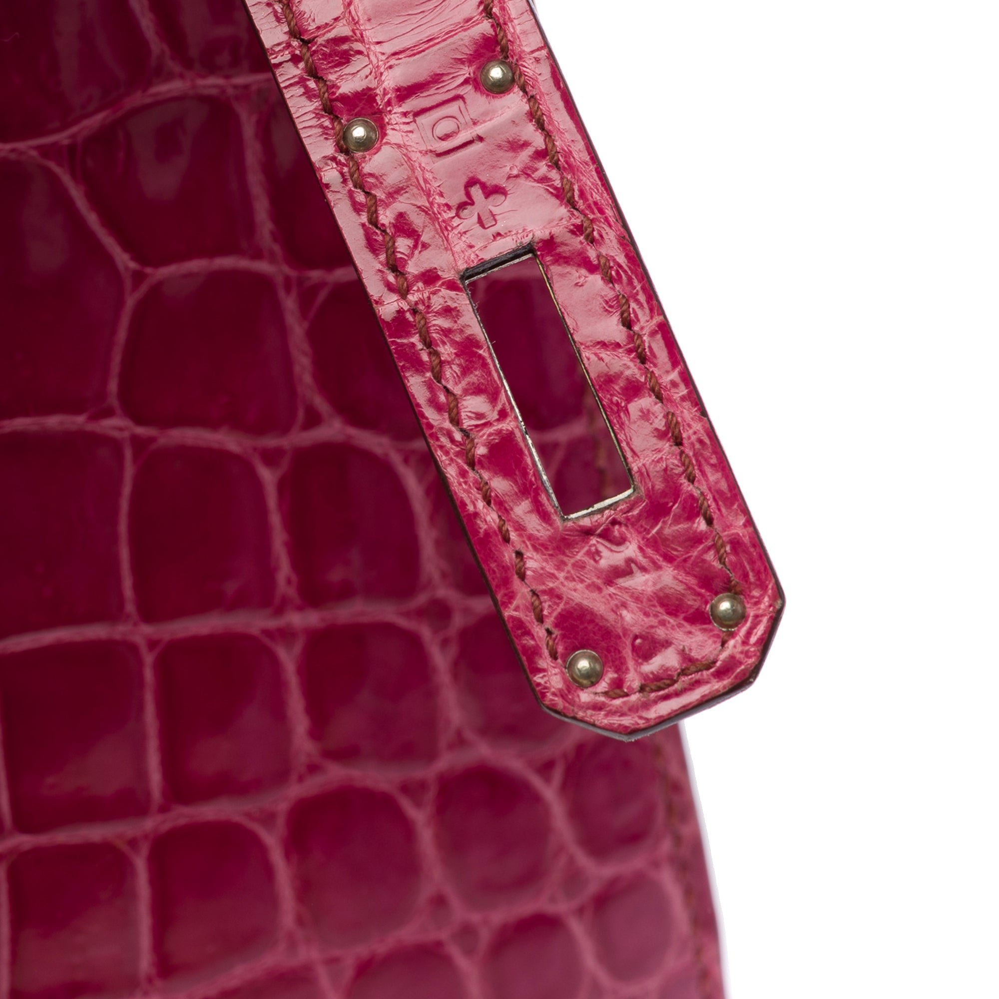Sac HERMES Kelly 28 en Cuirs exotiques Rose - 103511