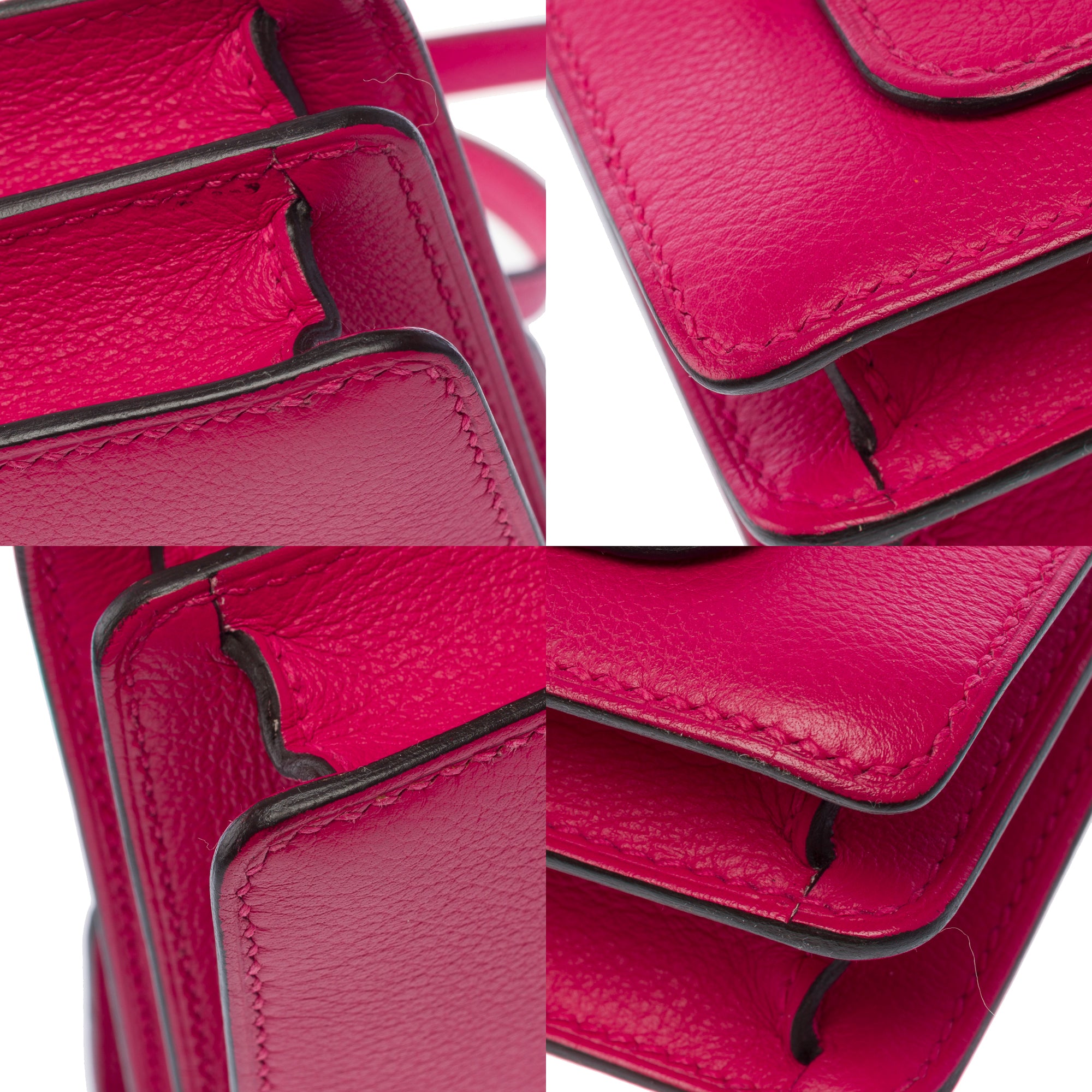 Sac HERMES Roulis en Cuir Rose - 103500