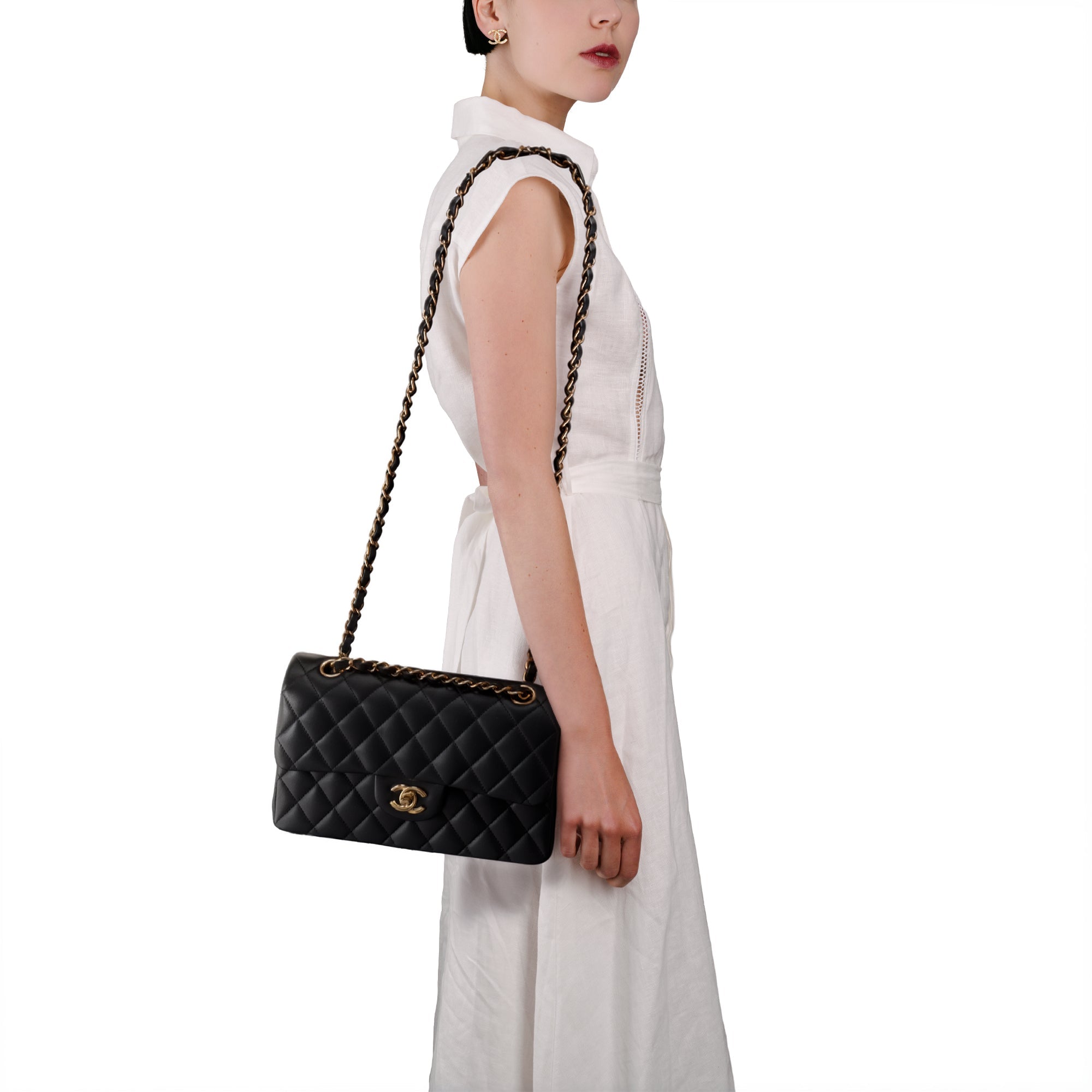 Sac CHANEL Timeless/Classique en Cuir Noir - 103504