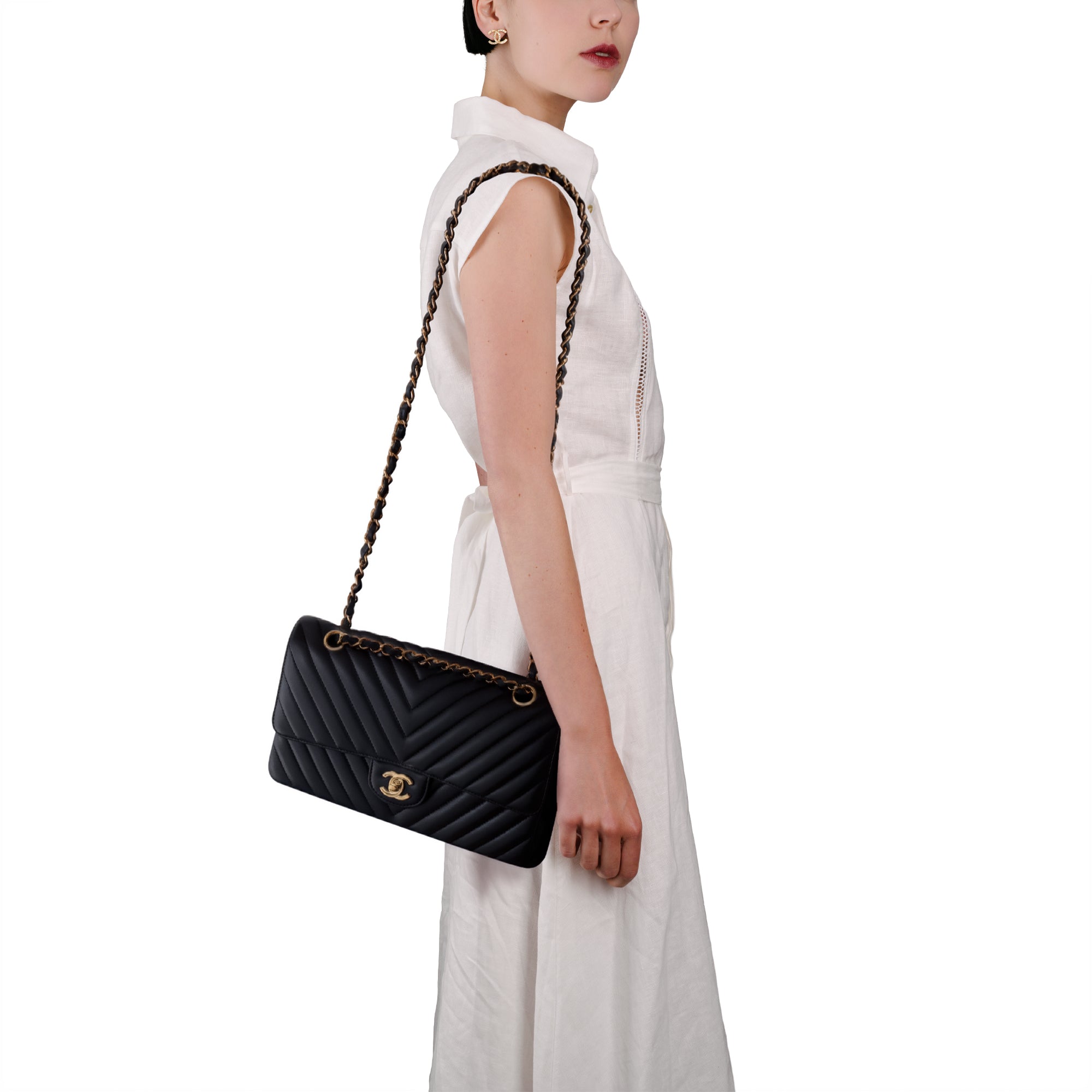 Sac CHANEL Timeless/Classique en Cuir Noir - 103506
