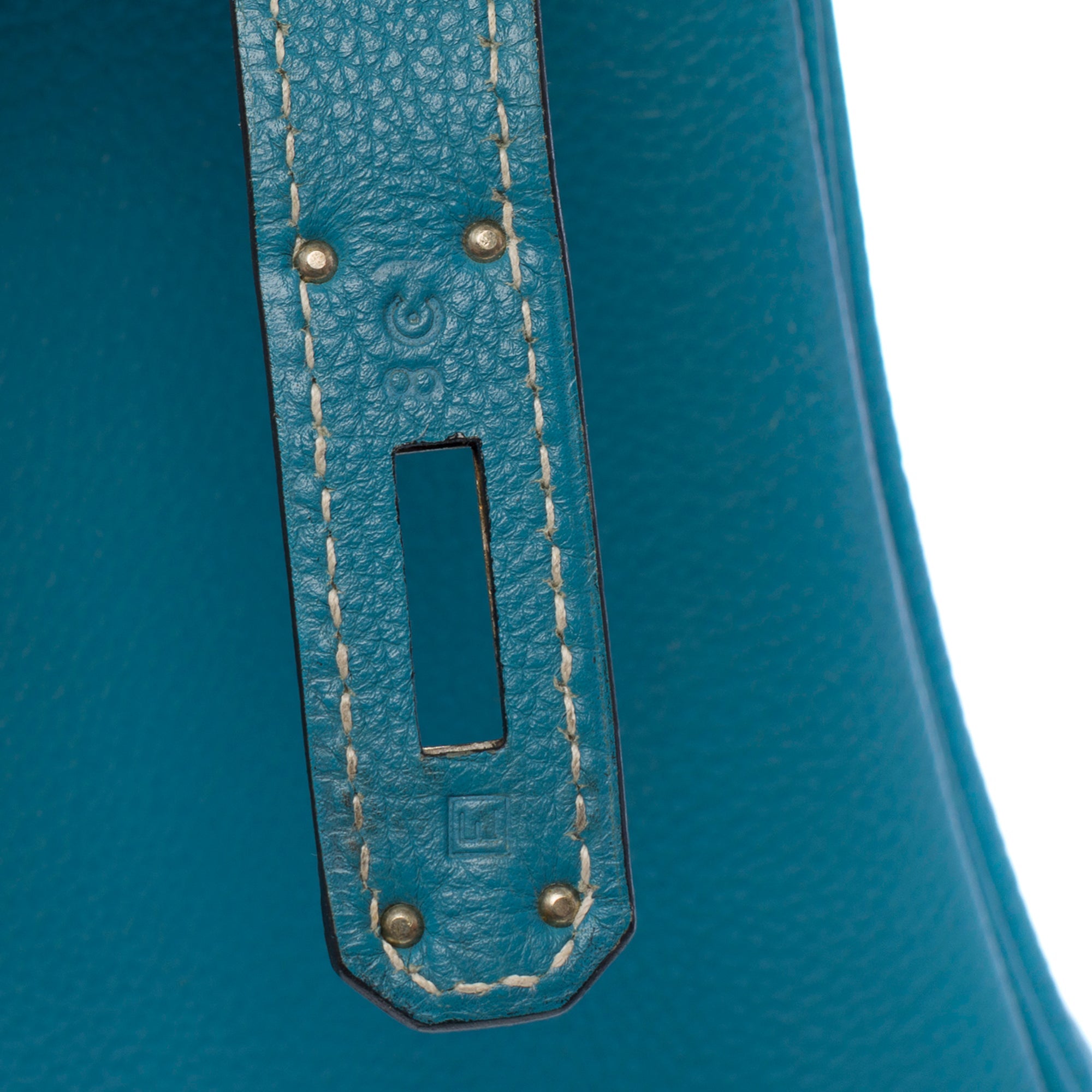 Sac HERMES Birkin 30 en Cuir Bleu - 103509