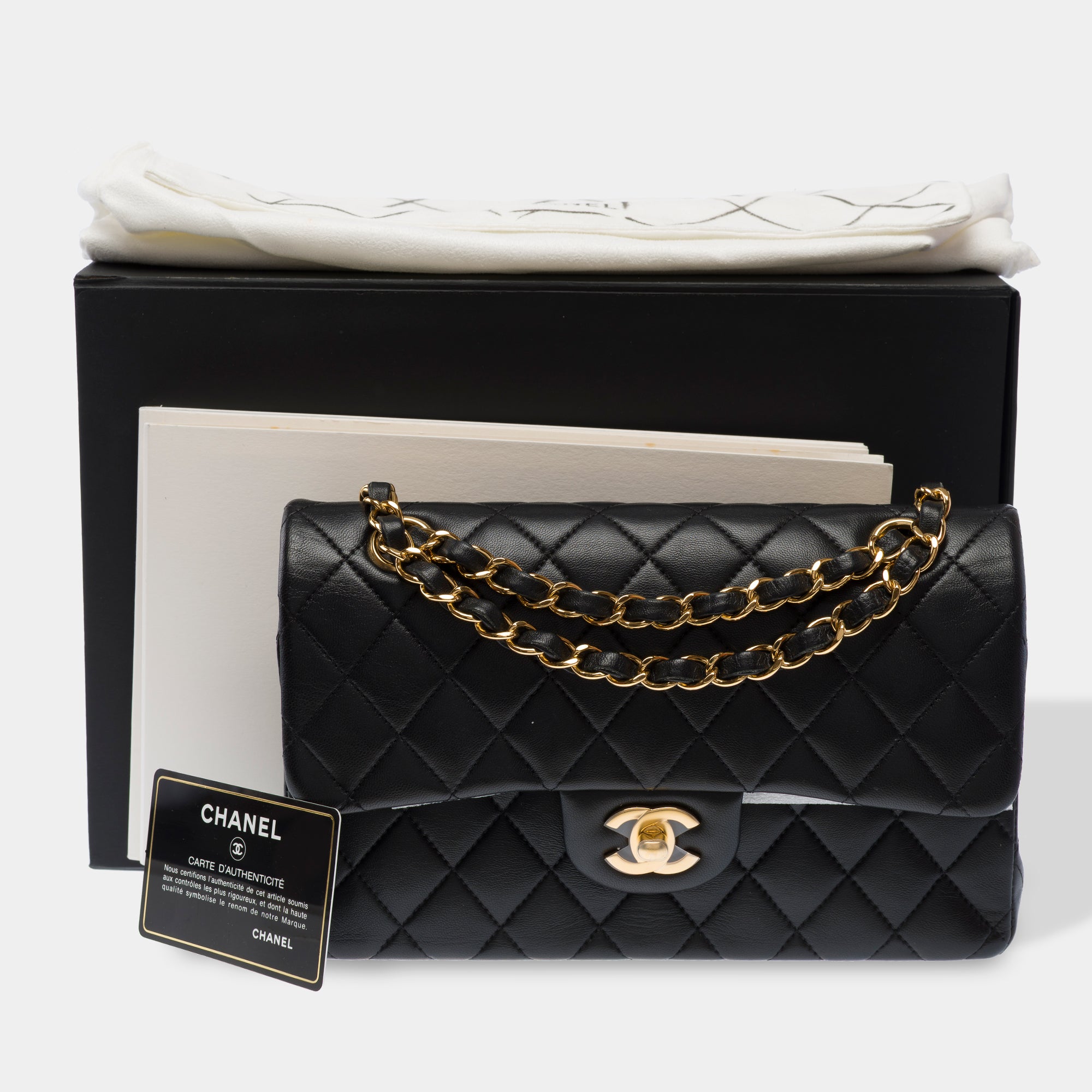 Sac CHANEL Timeless/Classique en Cuir Noir - 103507