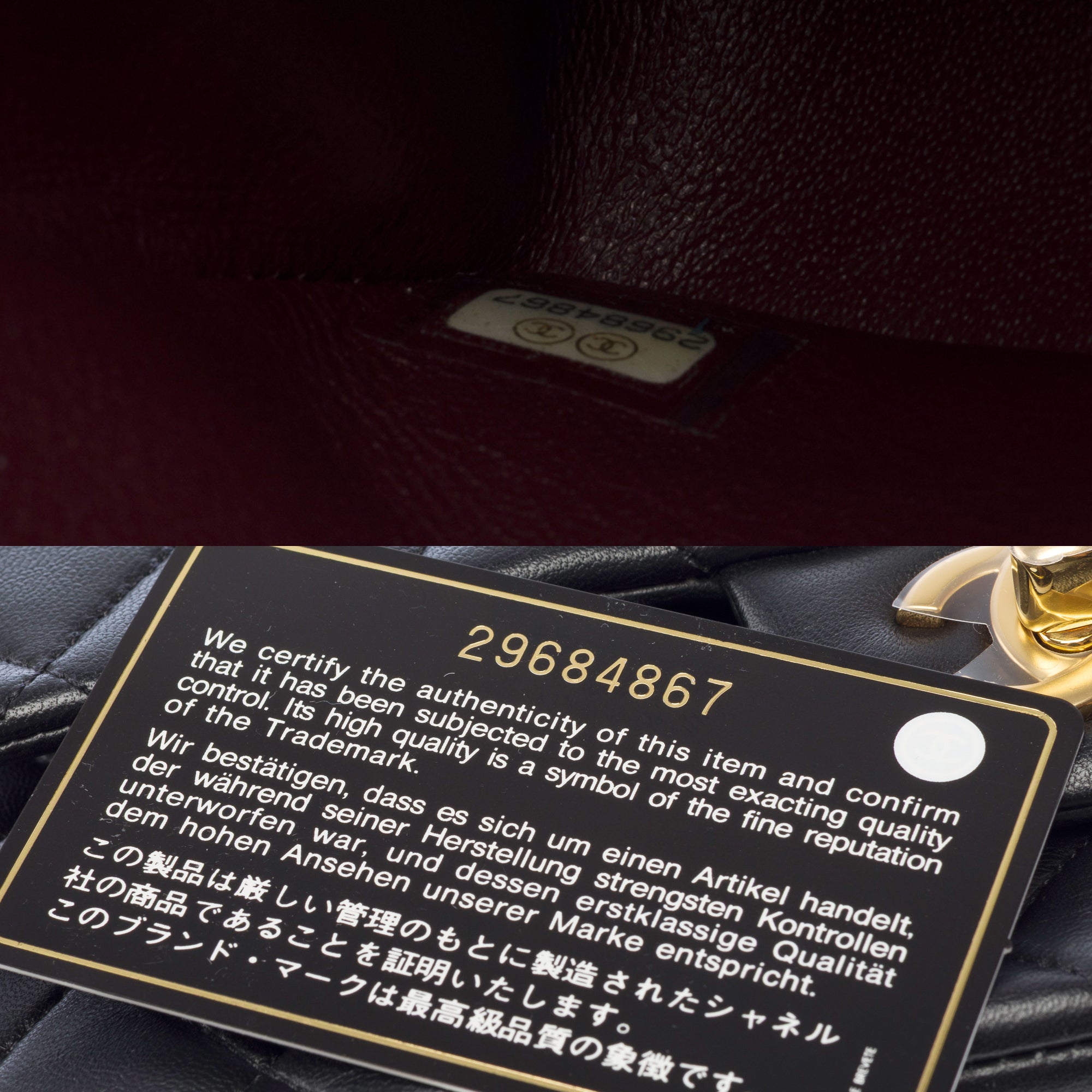 Sac CHANEL Timeless/Classique en Cuir Noir - 103507