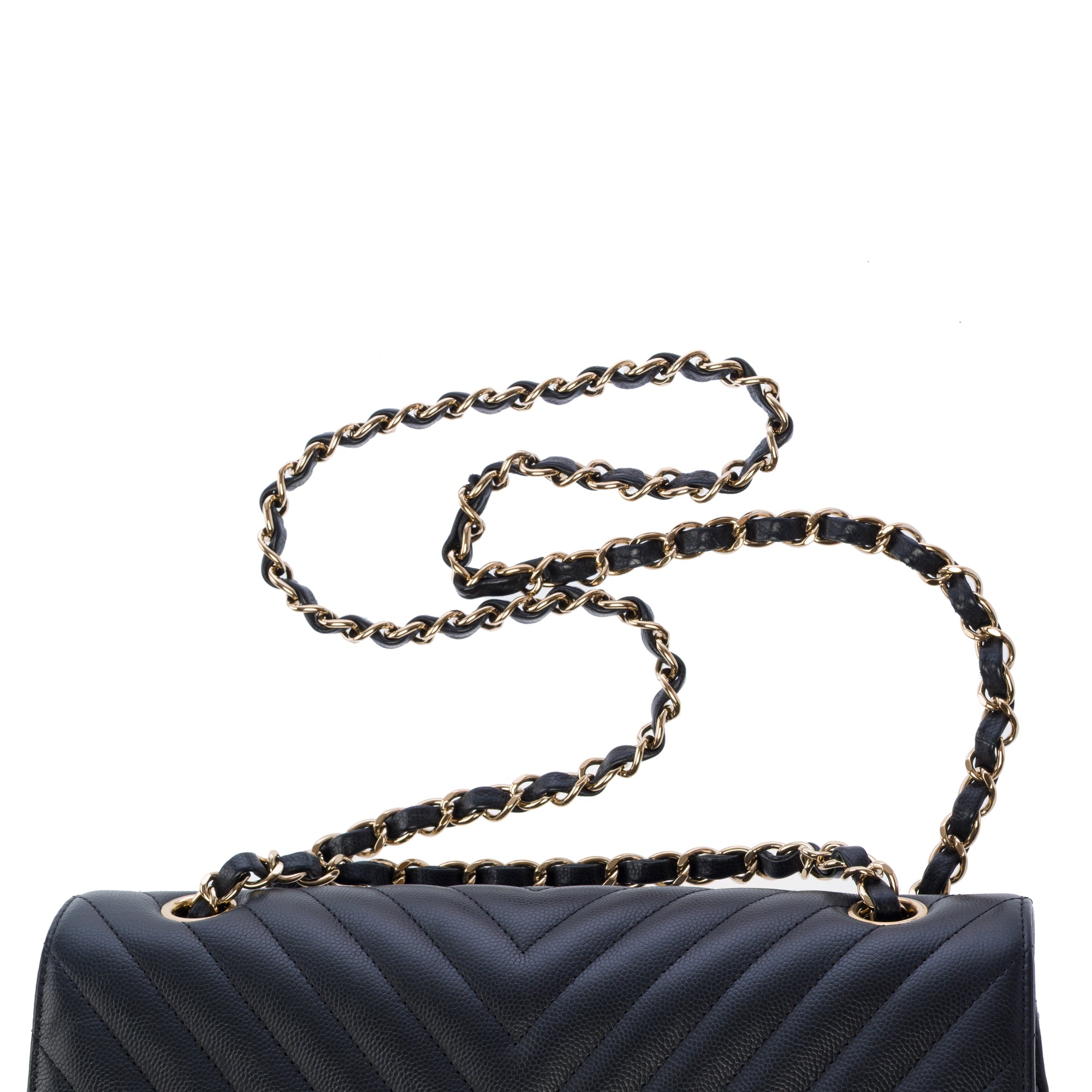 Sac CHANEL Timeless/Classique en Cuir Noir - 103513