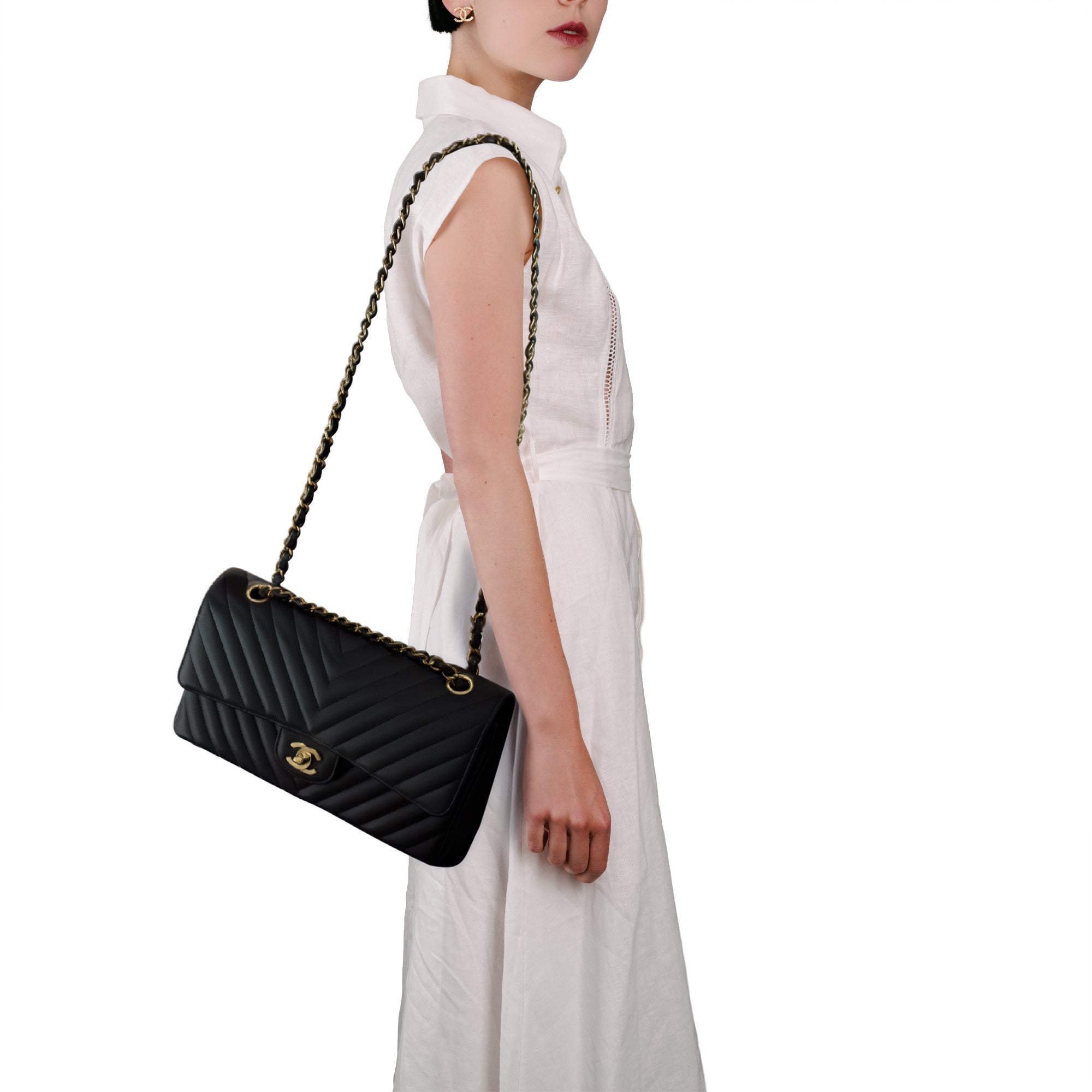Sac CHANEL Timeless/Classique en Cuir Noir - 103513