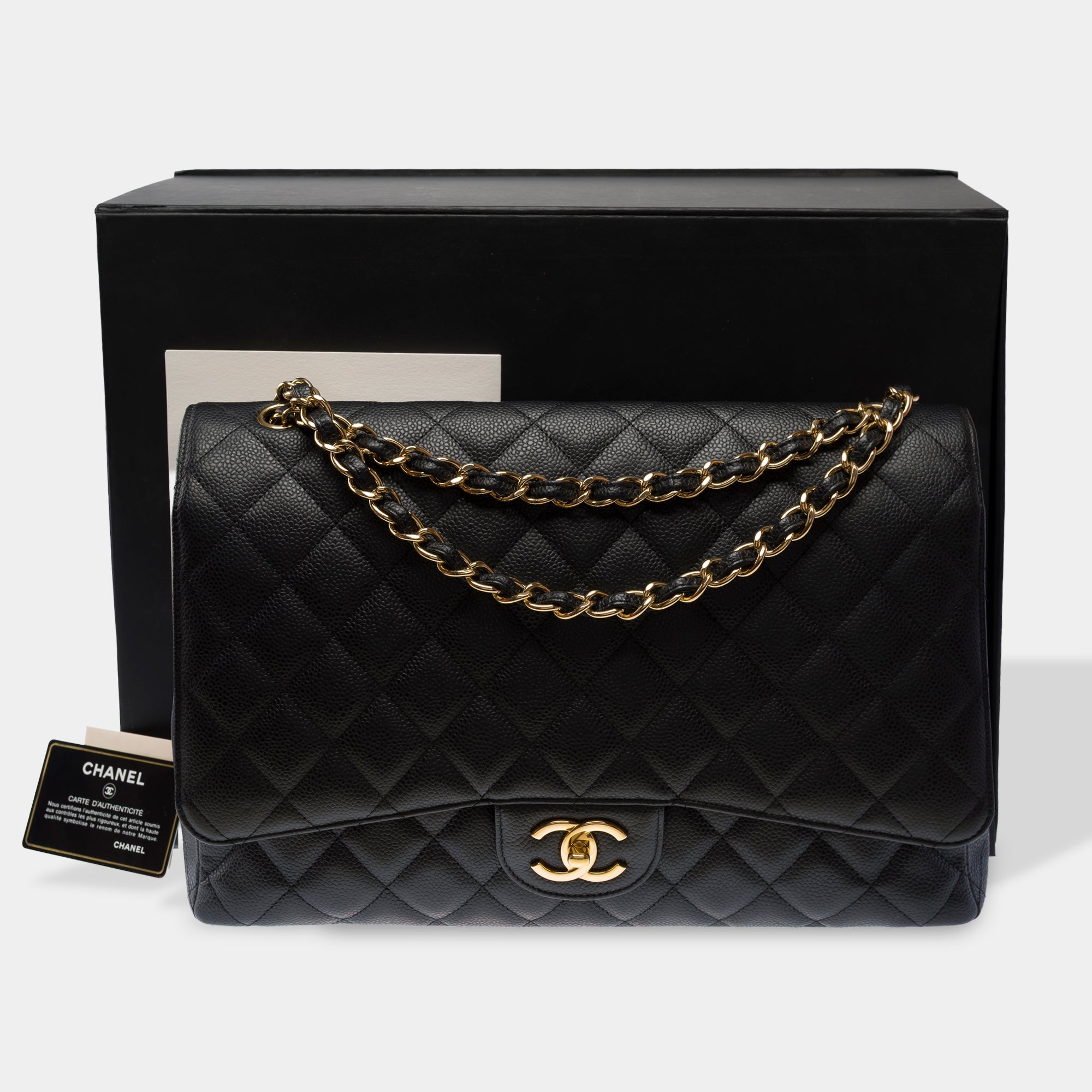 Sac CHANEL Timeless/Classique en Cuir Noir - 103508