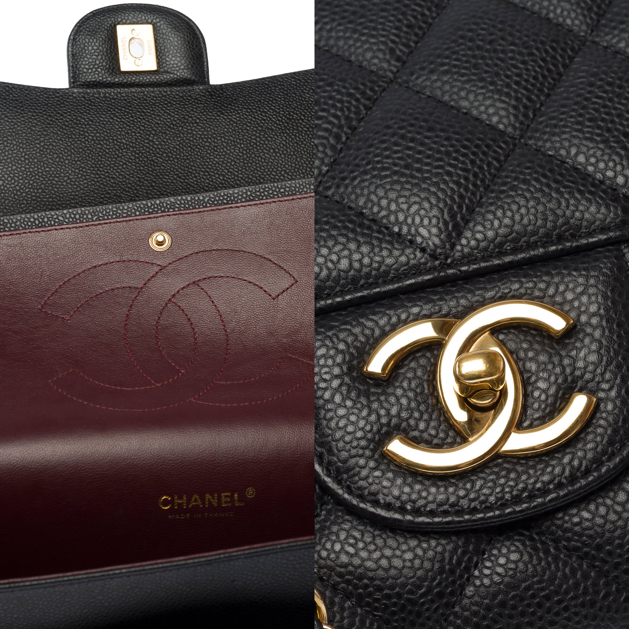 Sac CHANEL Timeless/Classique en Cuir Noir - 103508