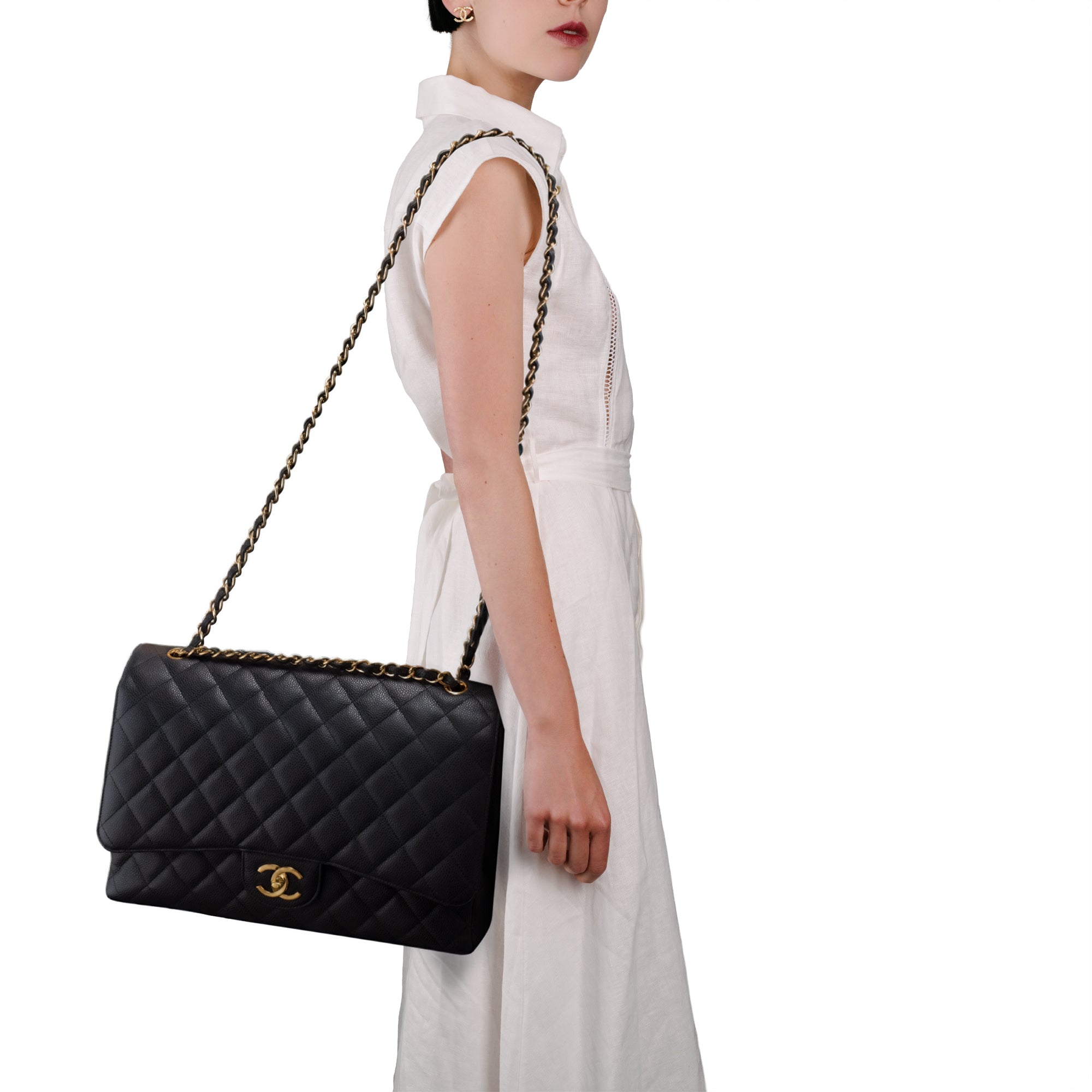 Sac CHANEL Timeless/Classique en Cuir Noir - 103508