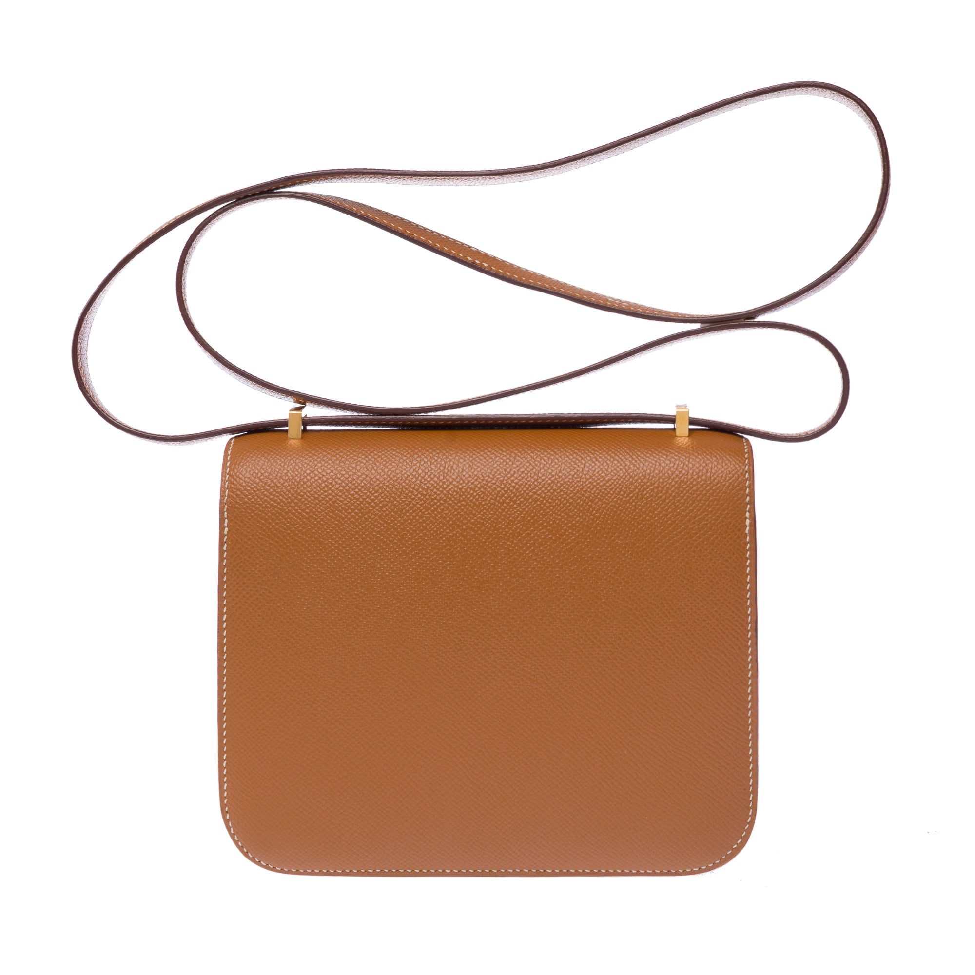 Sac HERMES Constance en Cuir Doré - 103549
