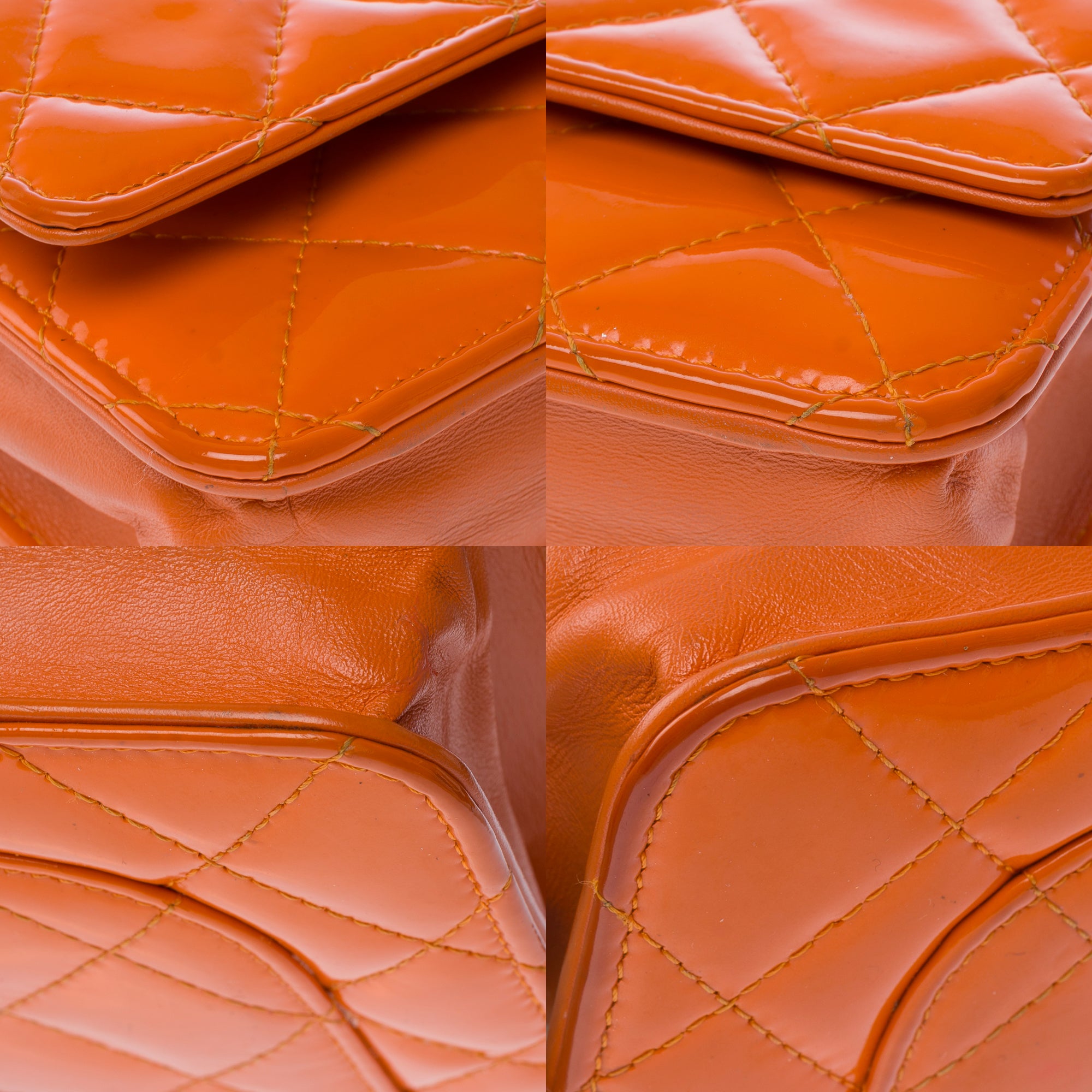 Sac CHANEL Wallet on Chain en Cuir Orange - 103544