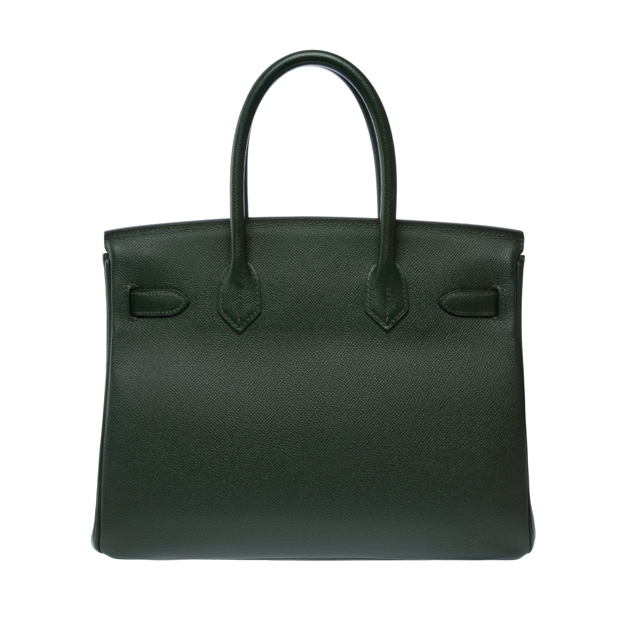 Sac HERMES Birkin 30 en Cuir Vert - 103577