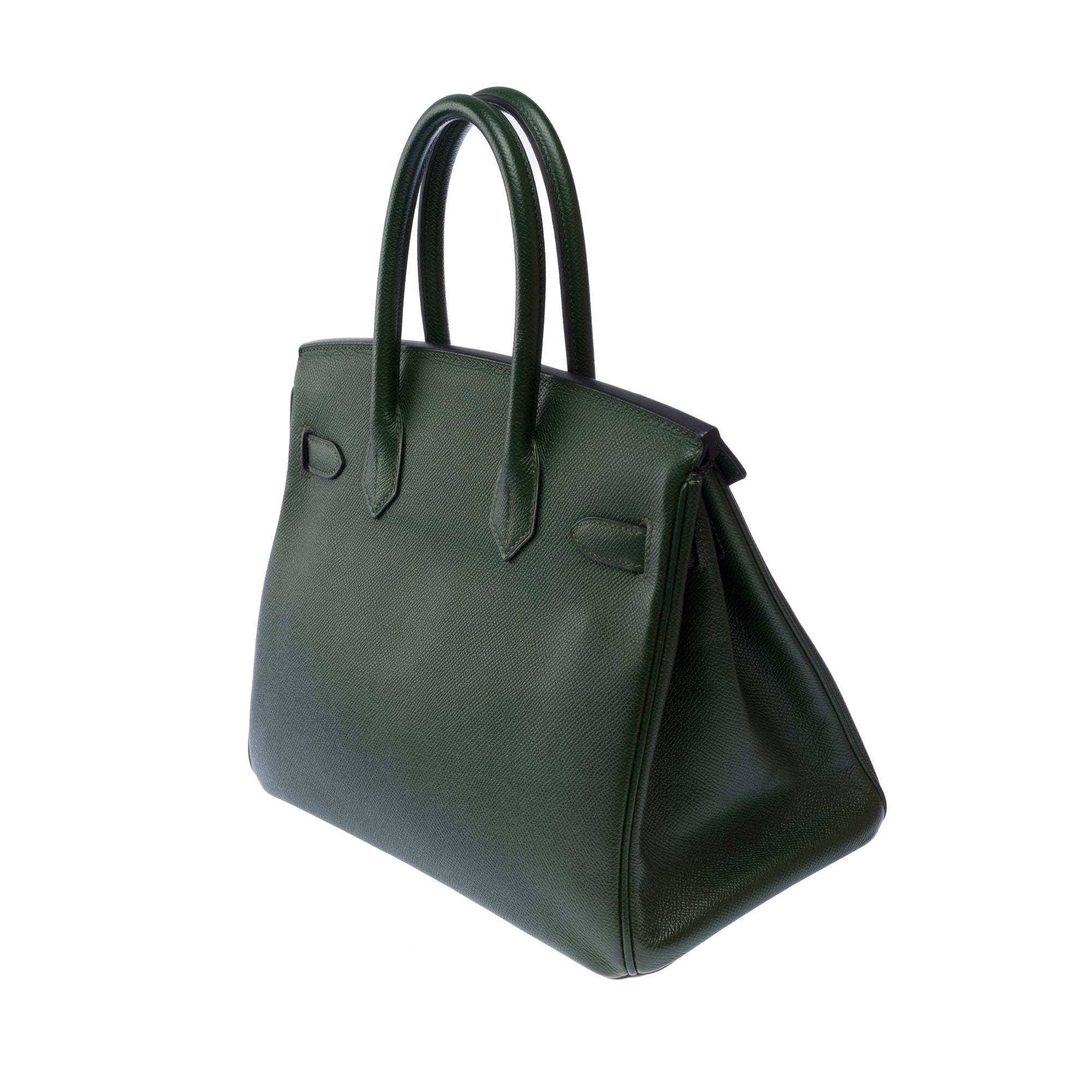 Sac HERMES Birkin 30 en Cuir Vert - 103577