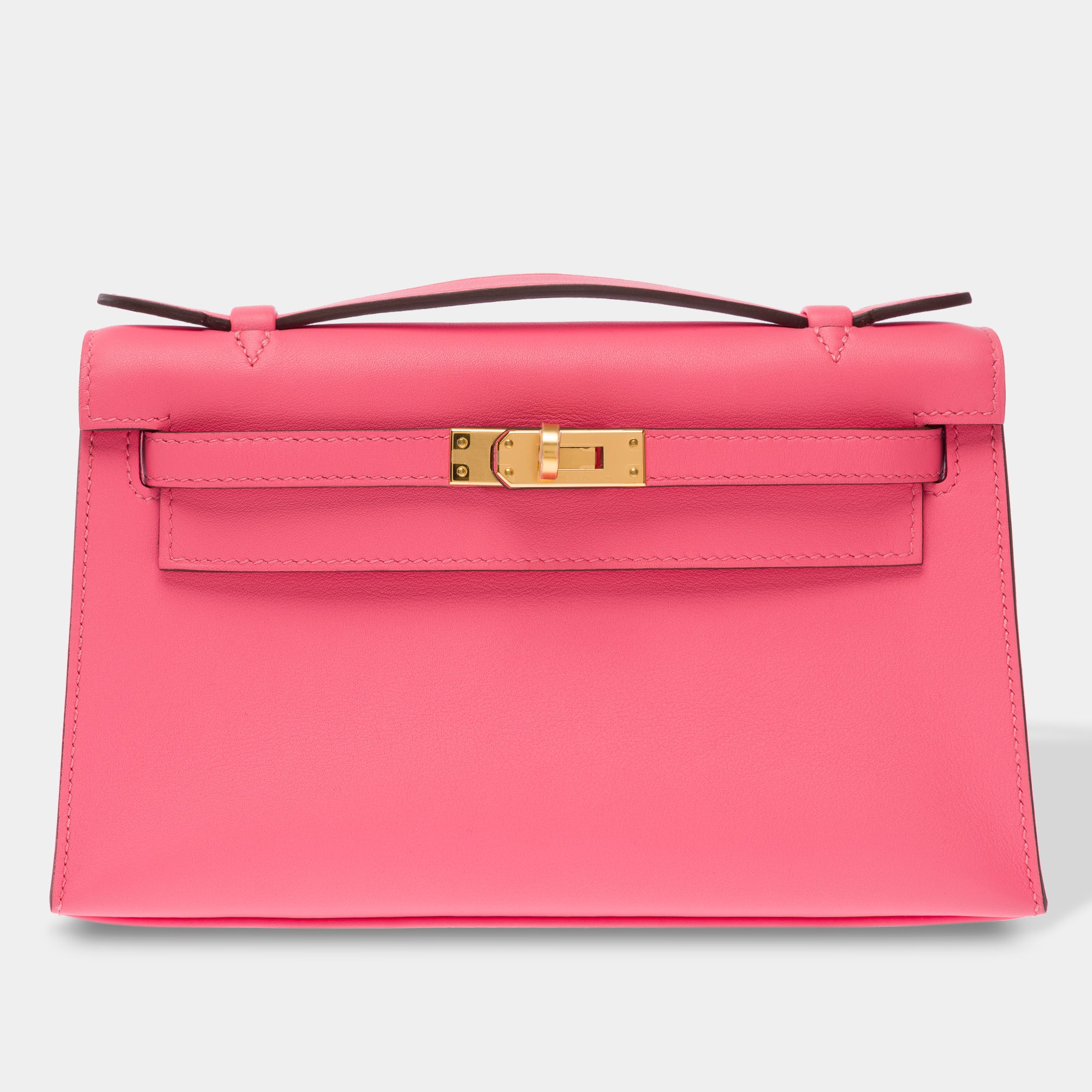 Sac HERMES Kelly Mini en Cuir Rose - 103557