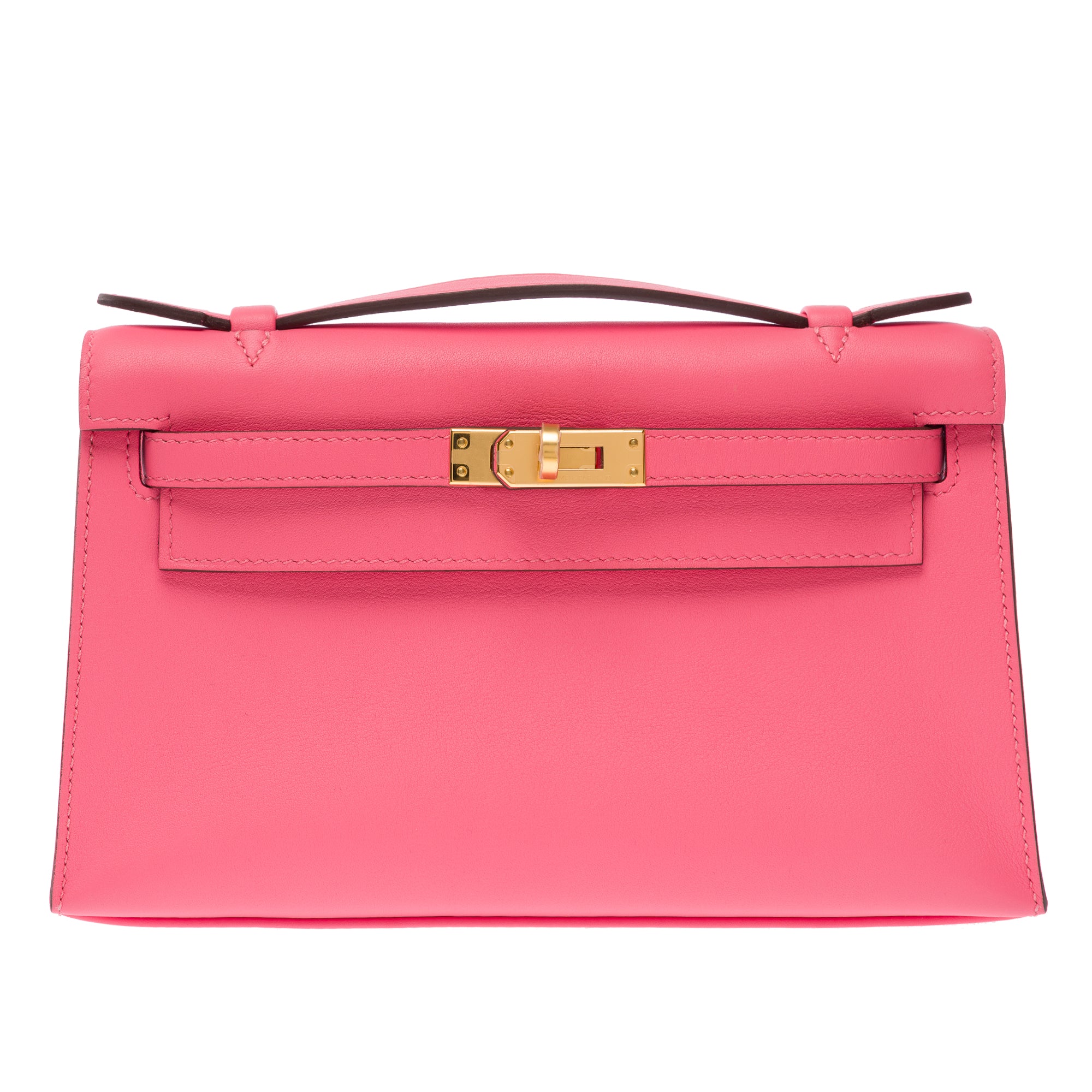 Sac HERMES Kelly Mini en Cuir Rose - 103557