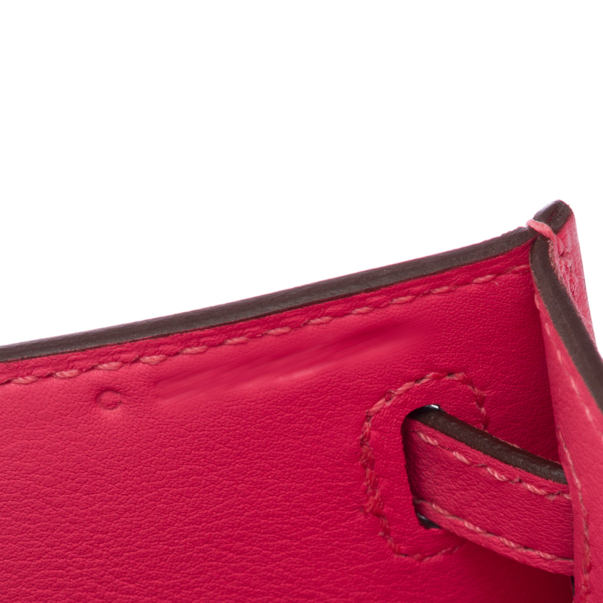 Sac HERMES Kelly Mini en Cuir Rose - 103557