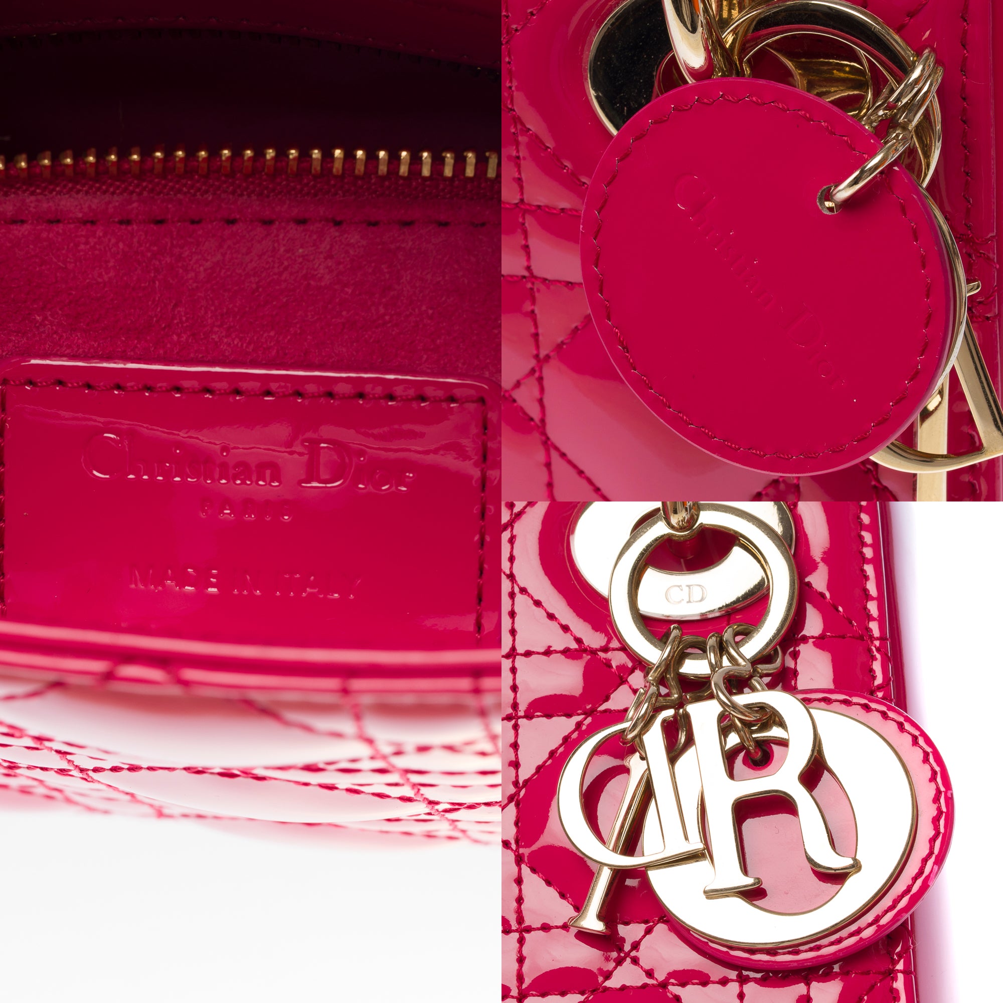 Sac DIOR Lady Dior en Cuir Rose - 103538
