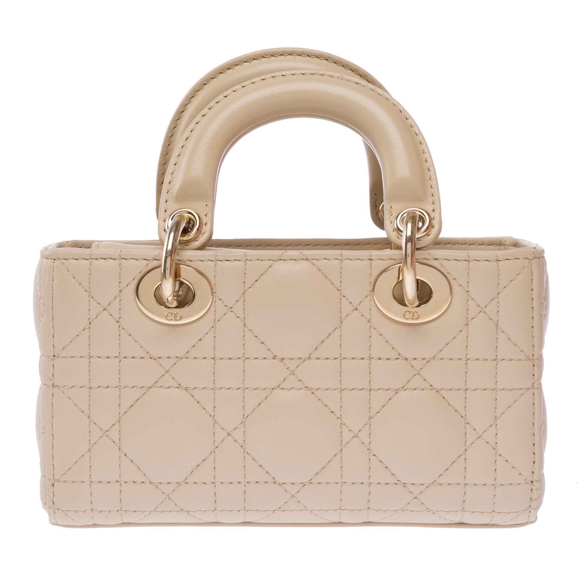Sac DIOR Lady D-Joy en Cuir Beige - 103537