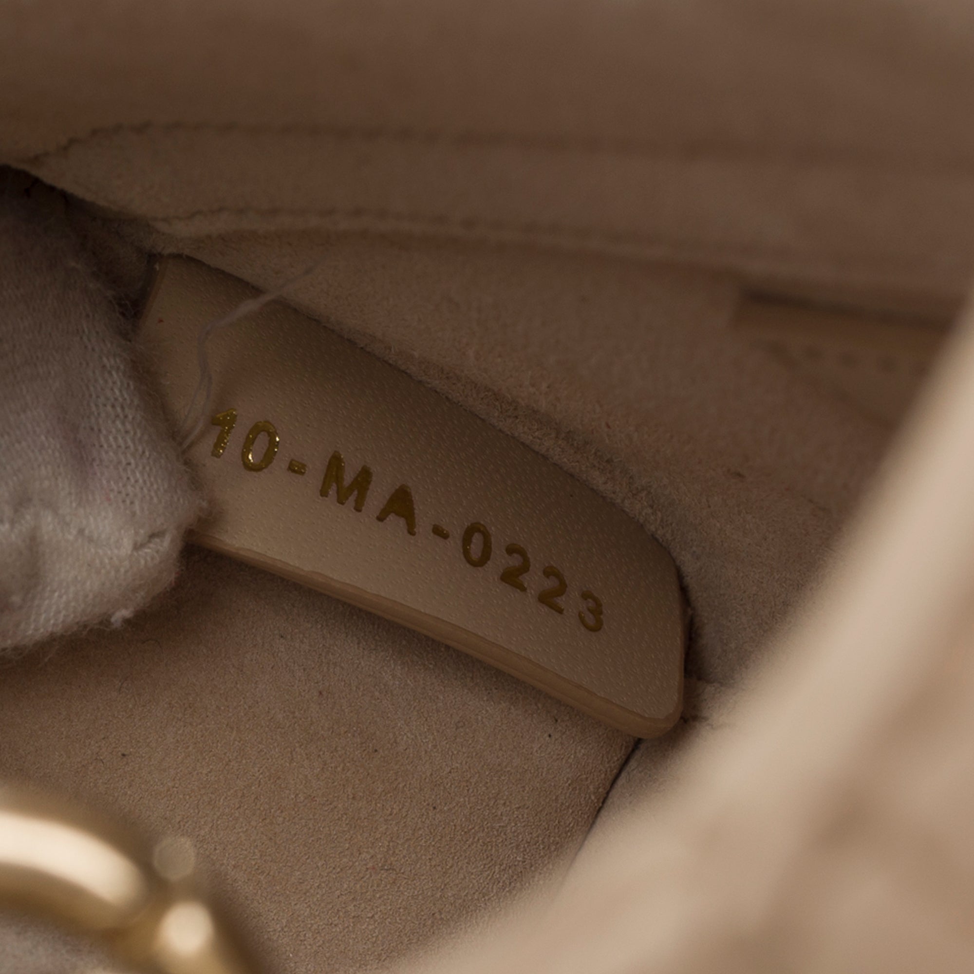 Sac DIOR Lady D-Joy en Cuir Beige - 103537